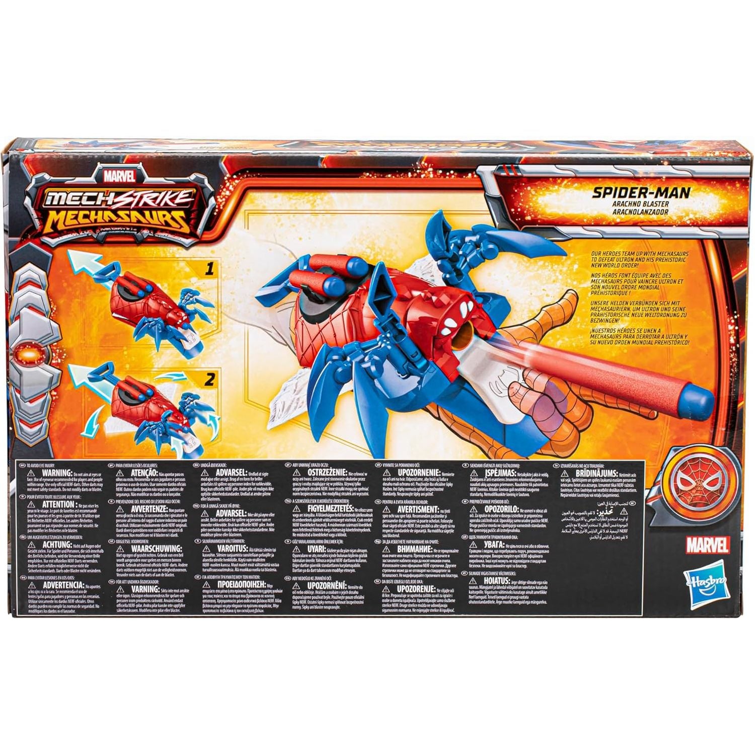 Hasbro Arachno Blaster Spiderman – Nerf Marvel Mech Strike Mechasaurs