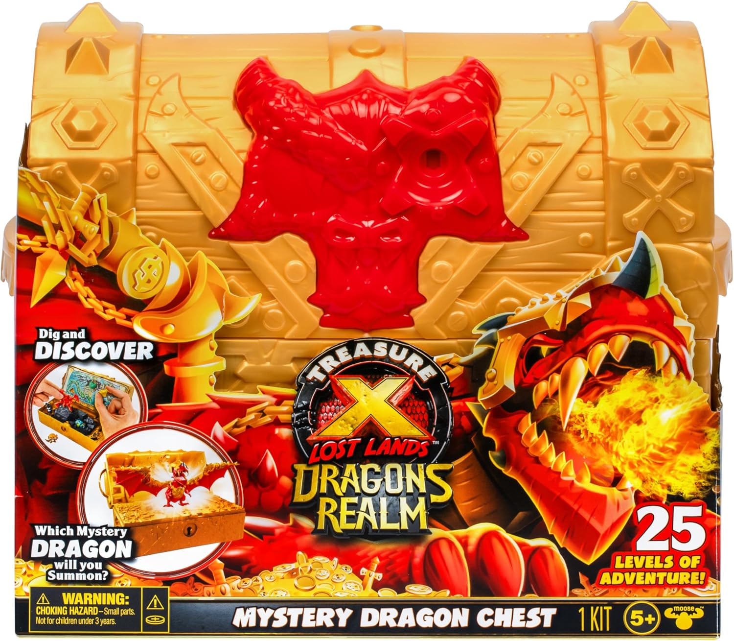 Treasure X Lost Lands Dragon's Realm Mystery Treasure Chest | Unlock the chest & reveal 25+ surprises!