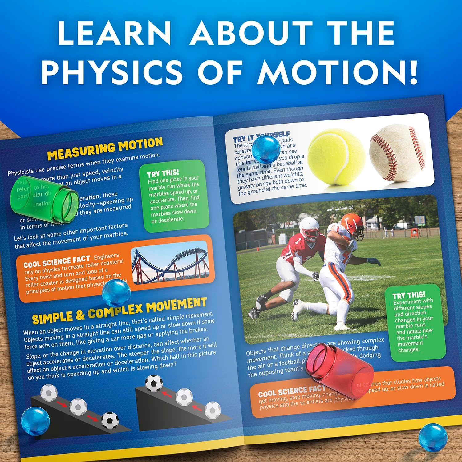 National Geographic Motorized Marble Run Activity Kit - 75 pcs