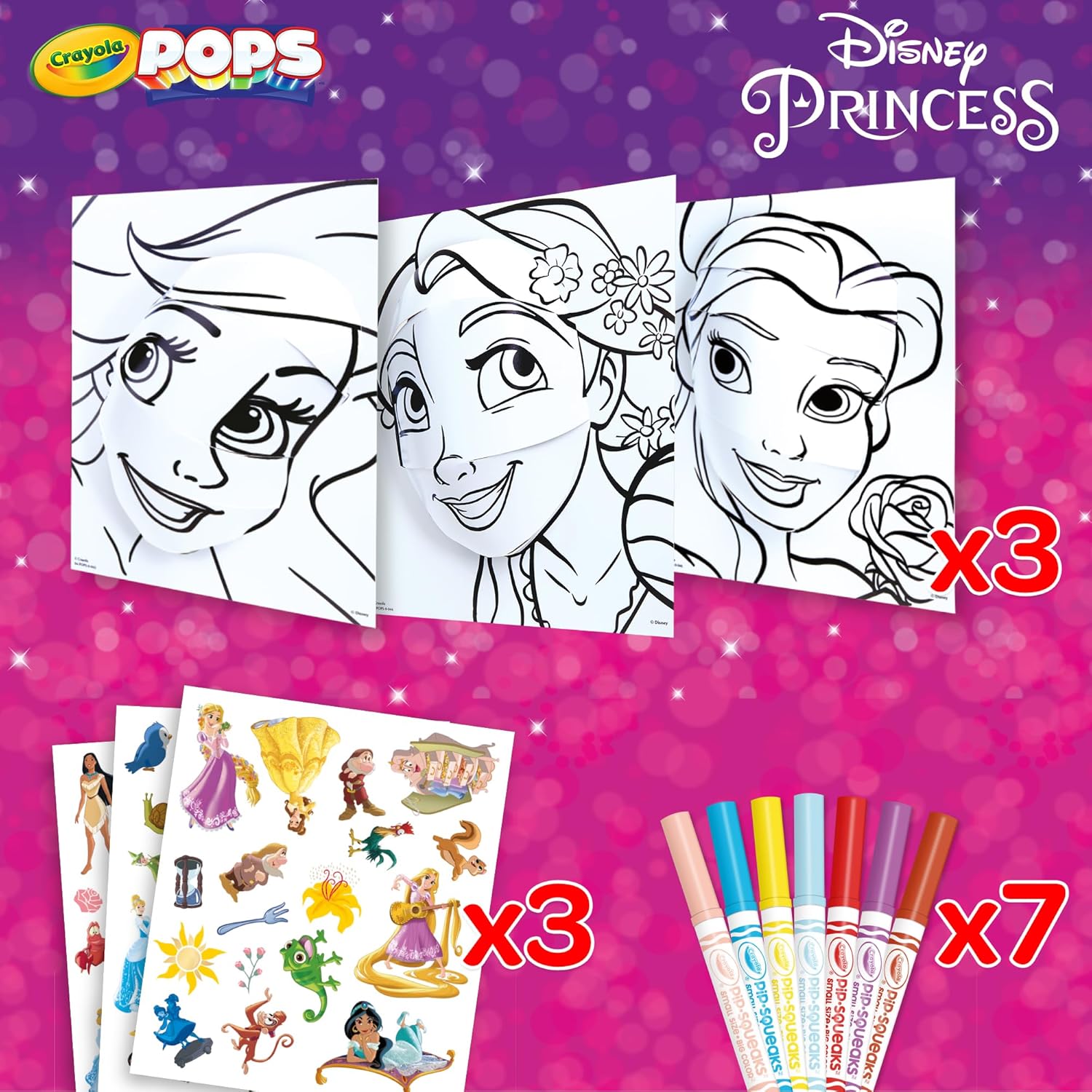 Crayola Pops 3D Mermaid Art Set with 7 Markers