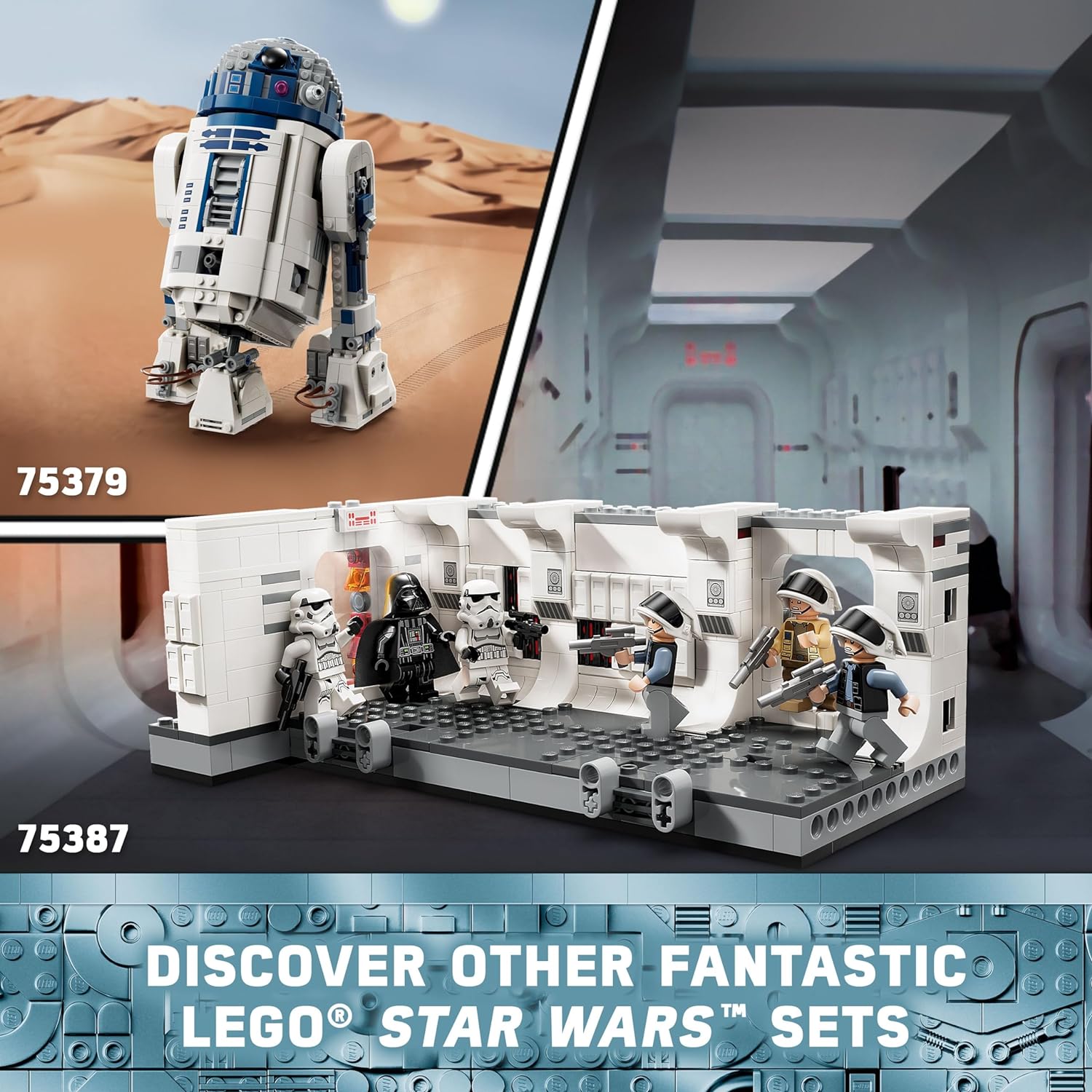 LEGO 75387 Star Wars: A New Hope Boarding The Tantive IV Fantasy Toy, Collectible Star Wars Toy with Exclusive 25th Anniversary Minifigure Clone Trooper Fives.