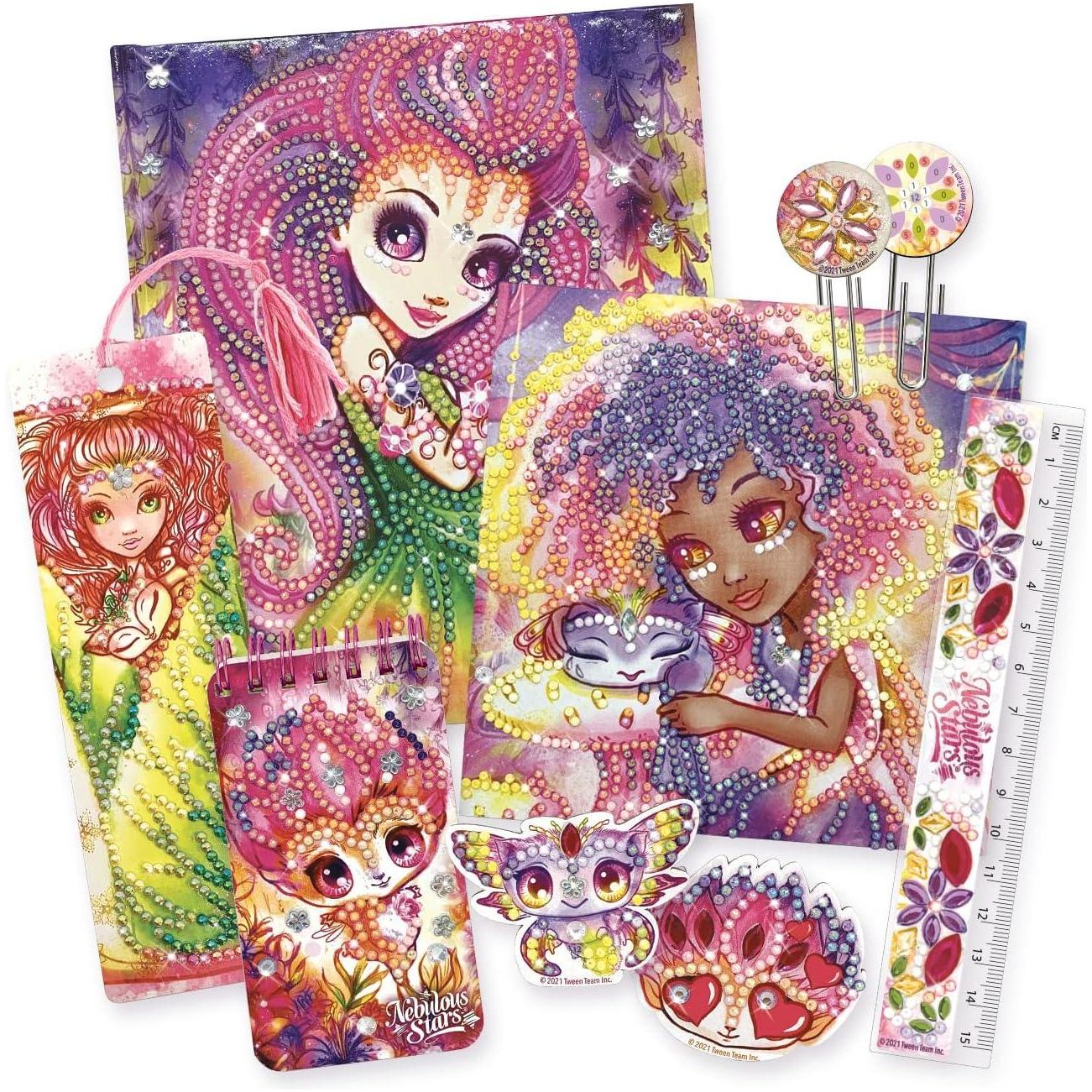 Nebulous Stars Petulia مجموعة قرطاسية إبداعية كاملة من حجر الراين