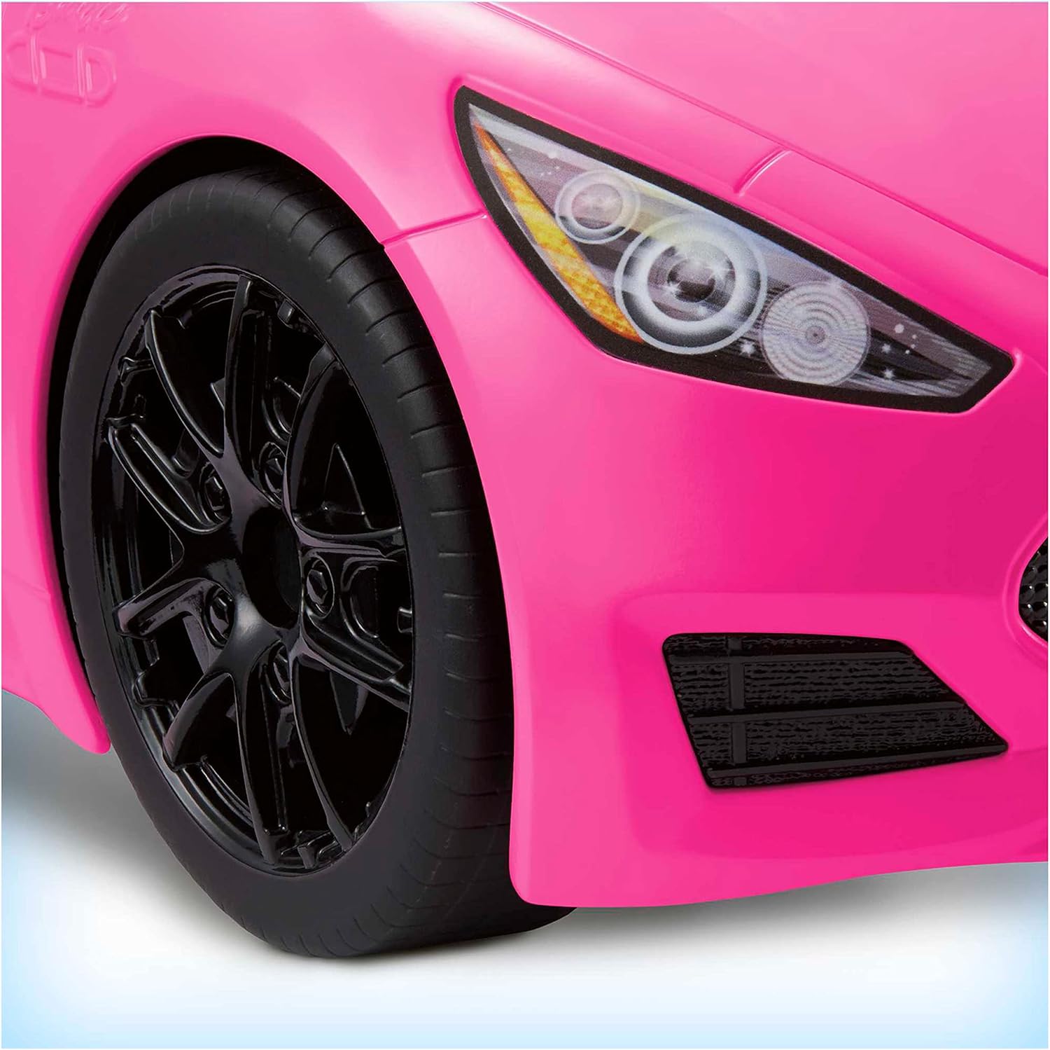 Barbie Pink Convertible Vehicle Toy With Rolling Wheels