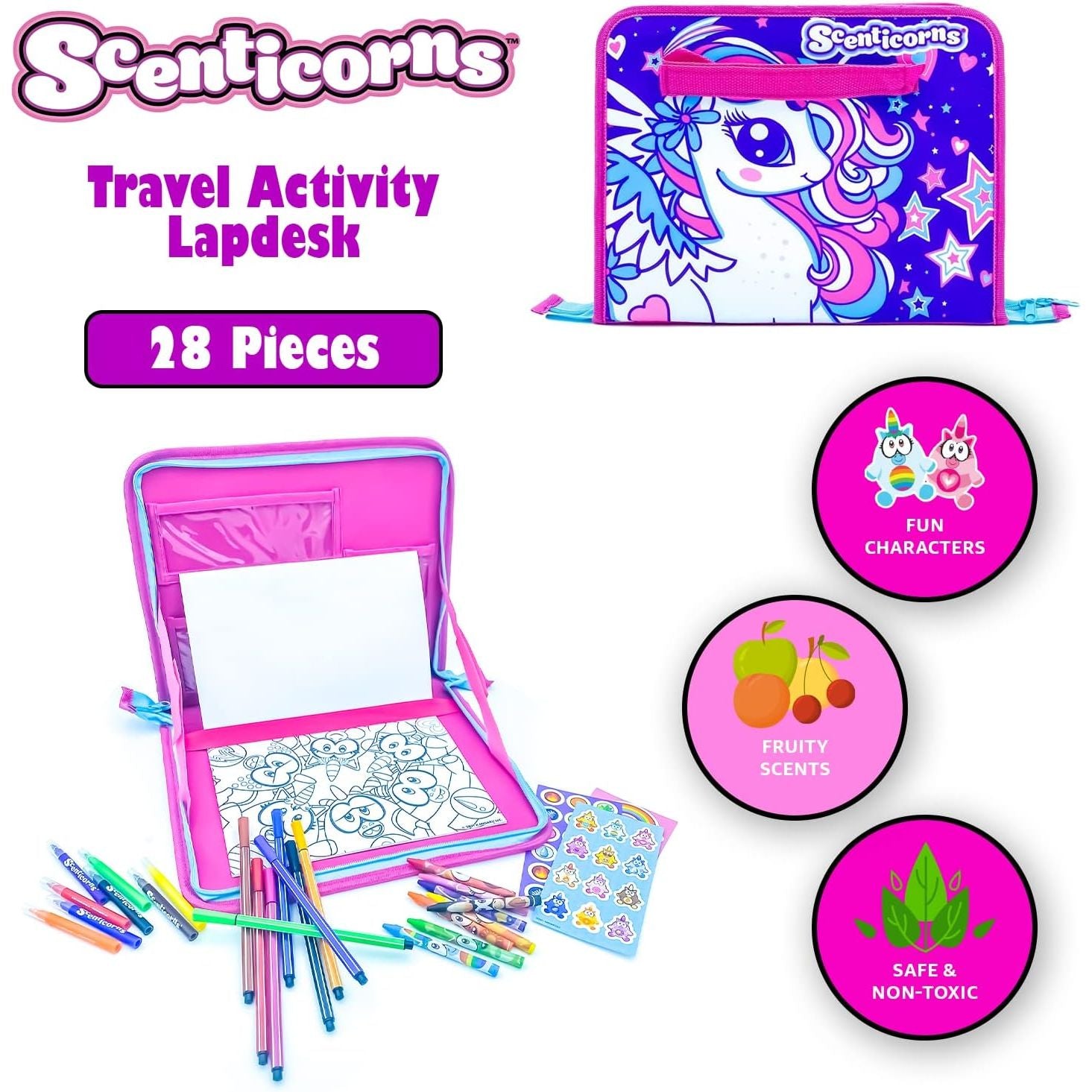 Kangaru Scenticorns Travel Art Kit Doodle Board, 7420