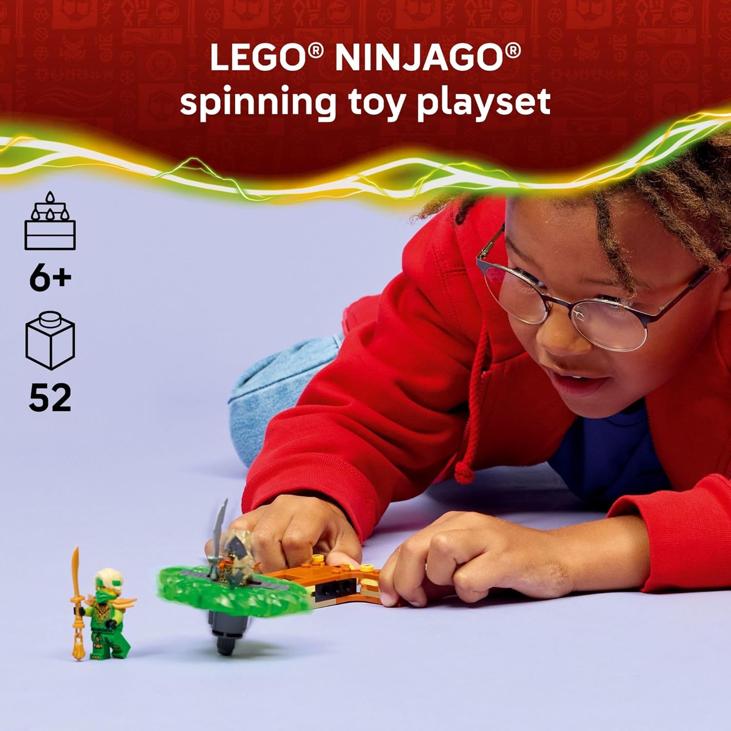 LEGO NINJAGO Loyd vs. Earth Monster Spinner Building Toy for Boys & Girls - Ninja Toy Figures & Playset for Kids, Ages 6+ - Includes 2 Minifigures for Pretend Play - Gift Idea for Birthdays - 71850