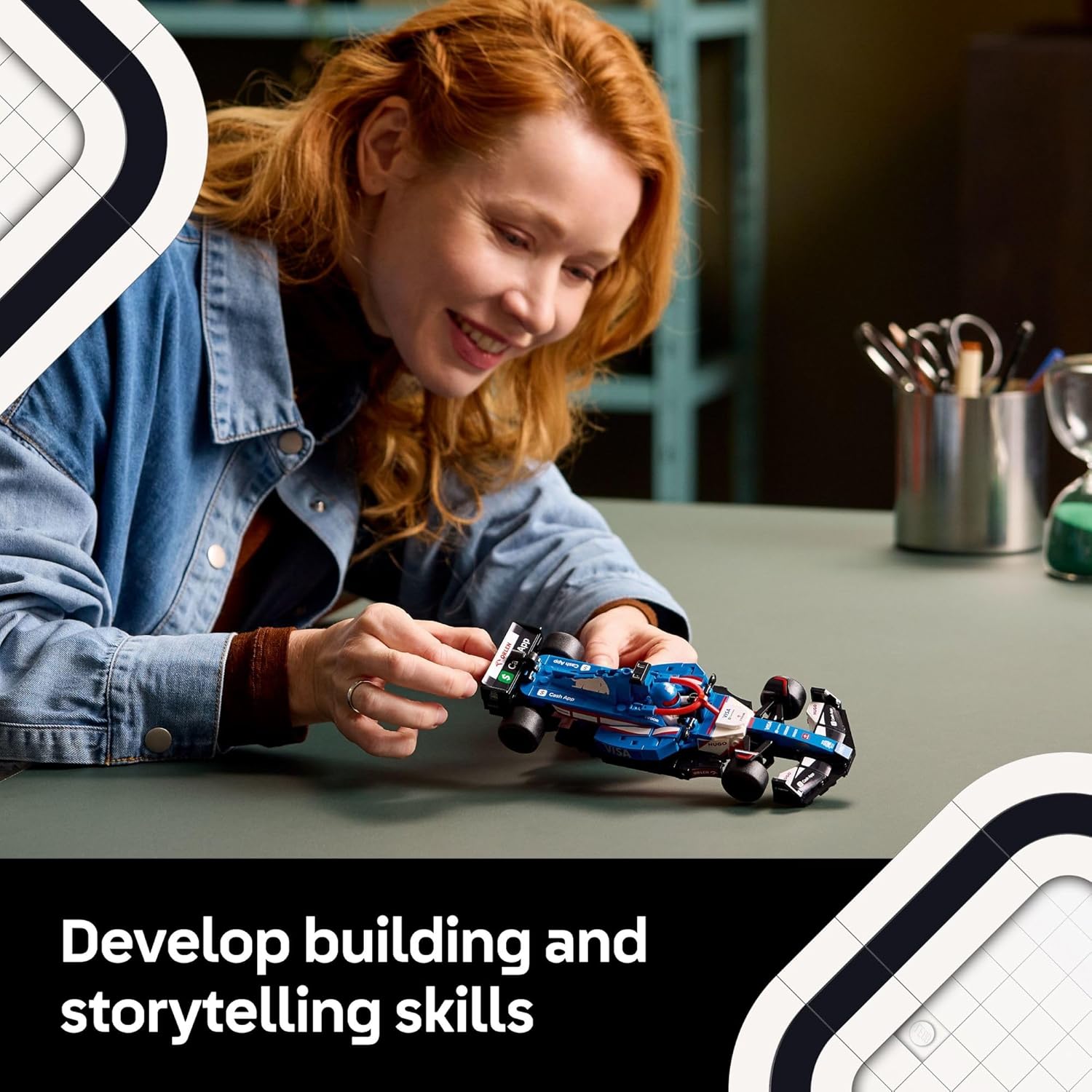 LEGO 77246 Speed Champions Visa Cash App RB VCARB 01 F1 Race Car Model Kits - Building Sets for Adults, Ages 18+ W/Realistic Features