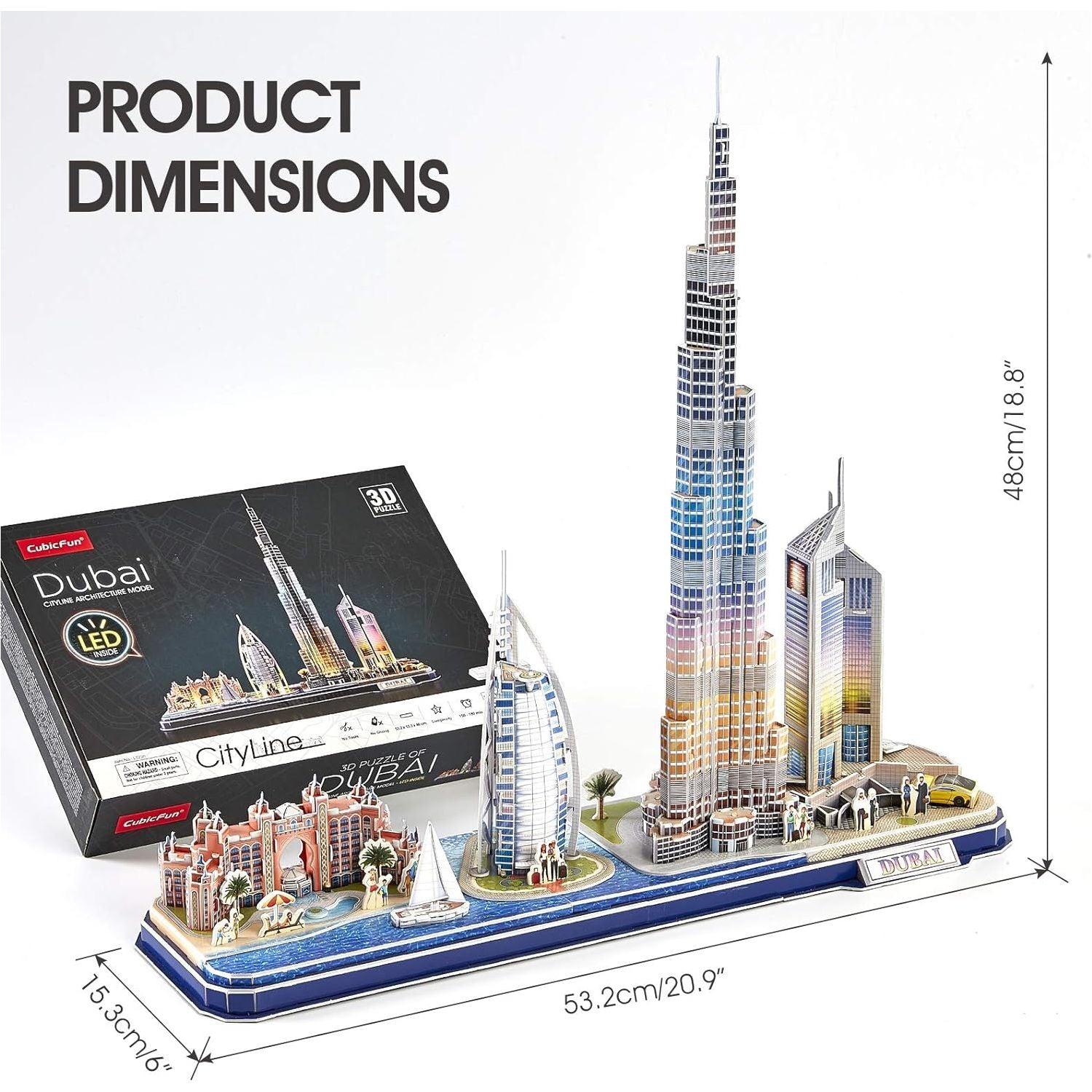 CubicFun  LED Dubai Cityline 3D Puzzles