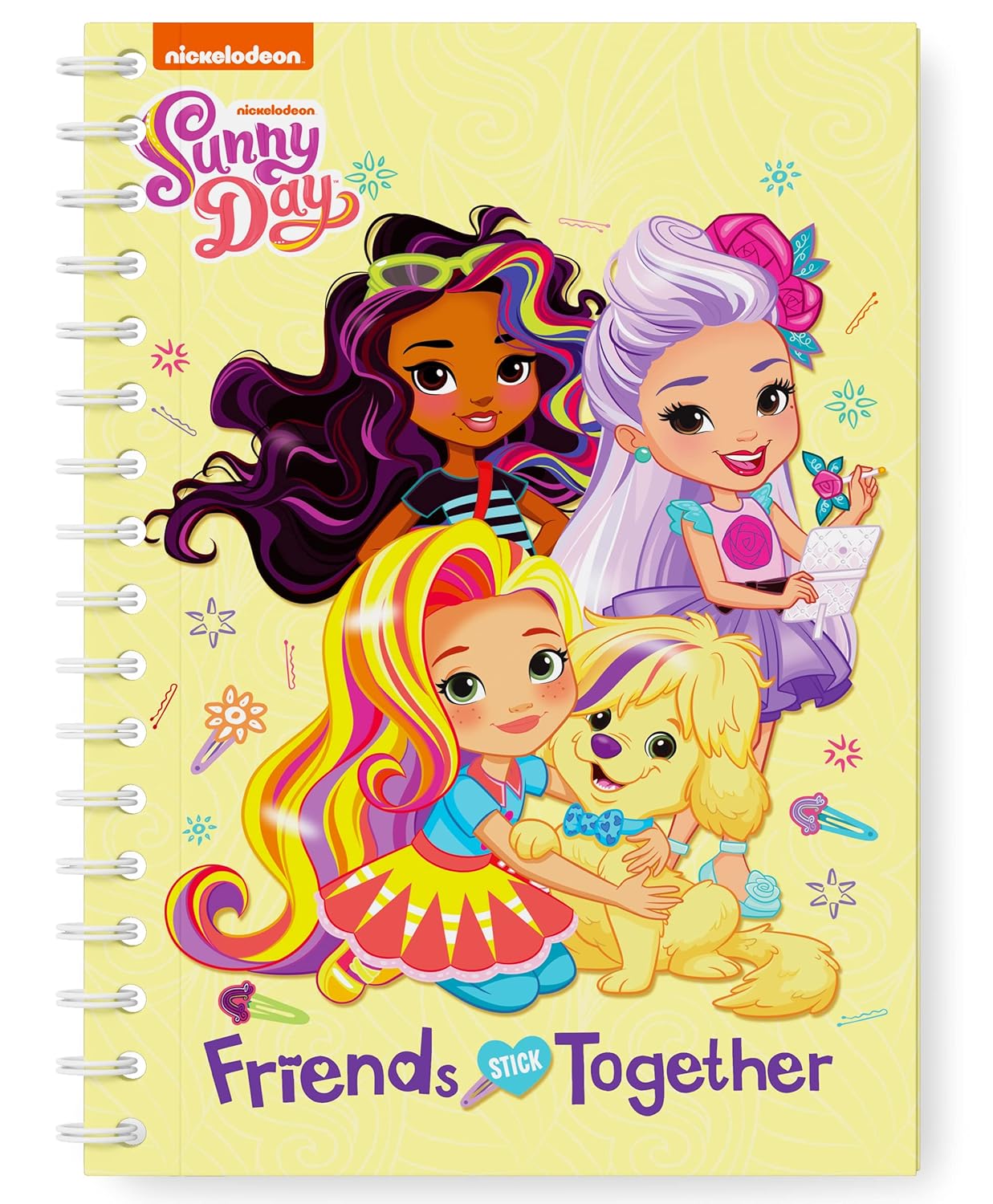 Nickelodeon Sunny Days Friends Together Paperback Wire Coloring Book