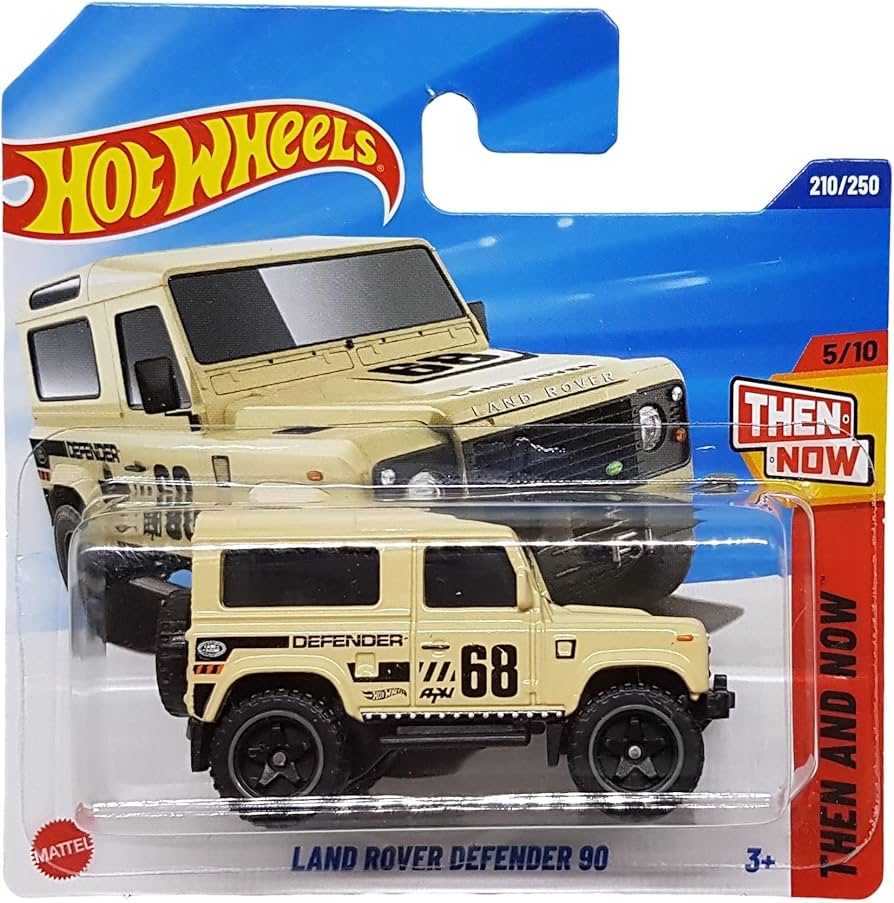 Hot Wheels Die Cast 1:64 Scale Then And Now - Land Rover Defender 90