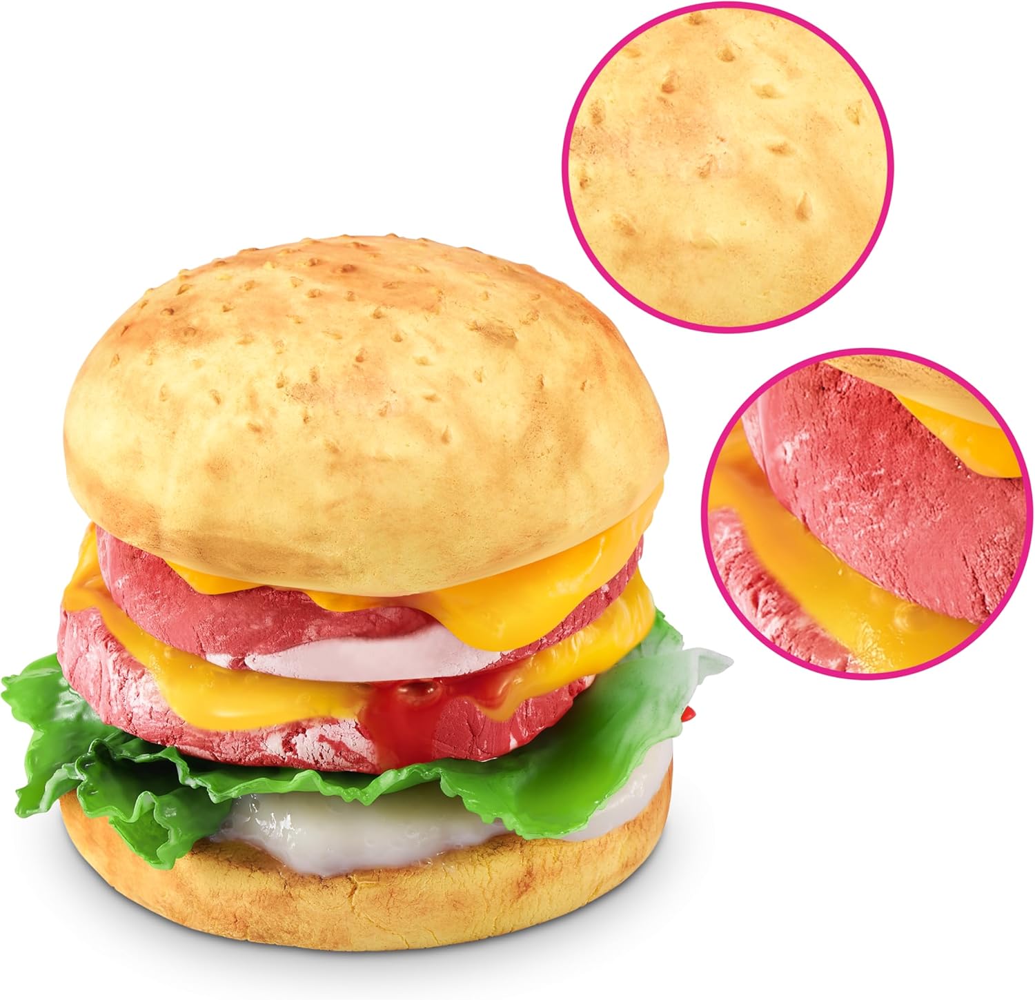 سلة صغيرة من زورو، لعبة، فنون وحرف يدوية للأطفال والكبار، مجموعة صنع الوحل الناعم - مجموعة الوحل للبنات من سن 6 إلى 10 سنوات - فكرة هدية ممتعة للأولاد والبنات - ألعاب فيدجيت - ألعاب حسية (برجر)