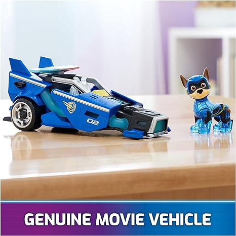 Paw Patrol The Mighty Movie, Toy Car with Chase Mighty Pups Action Figure, Lights and Sounds, Kids Toys for Boys & Girls 3+