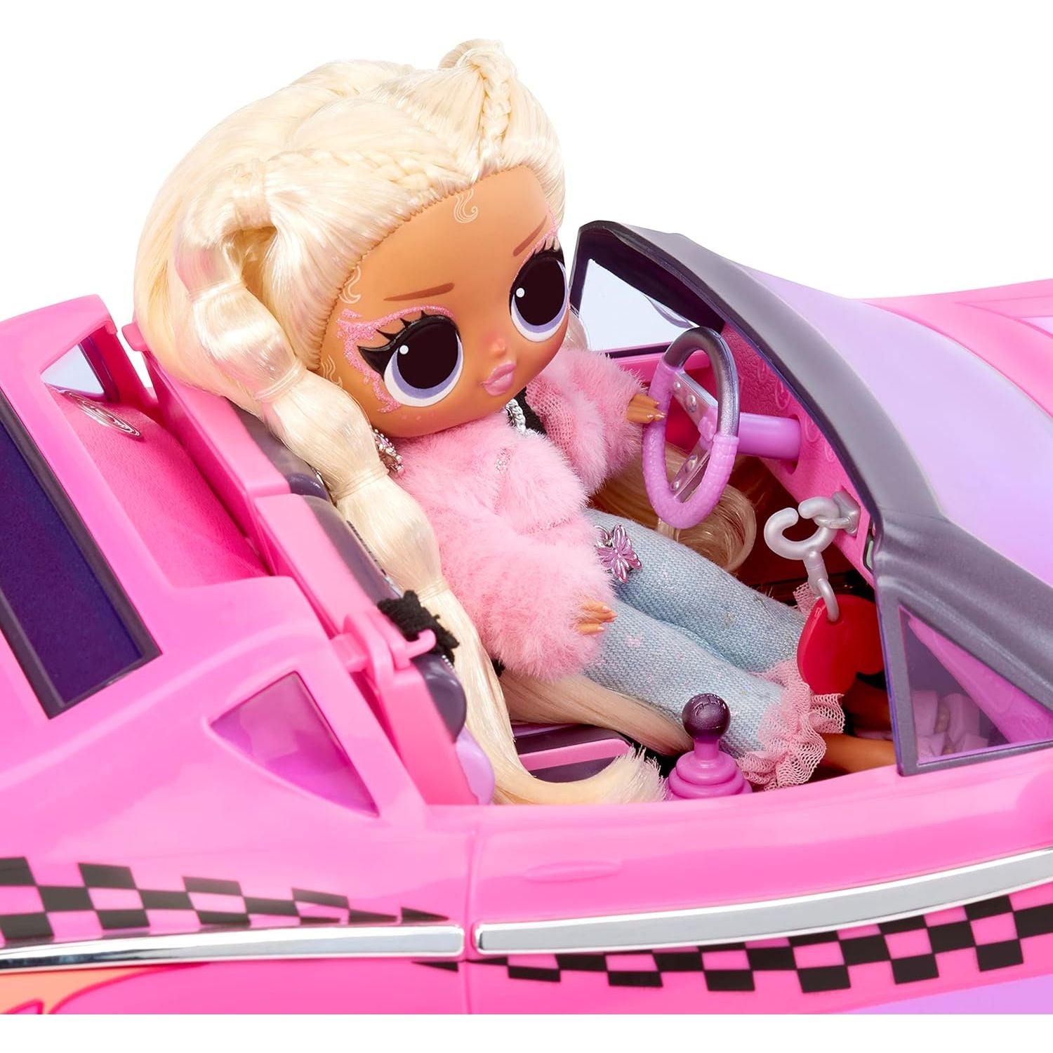 L.O.L. Surprise! LOL Surprise City Cruiser, Pink and Purple Sports Car with Fabulous Features and an Exclusive Doll