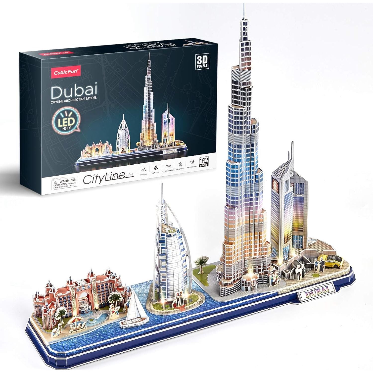 ألغاز CubicFun LED Cityline ثلاثية الأبعاد في دبي