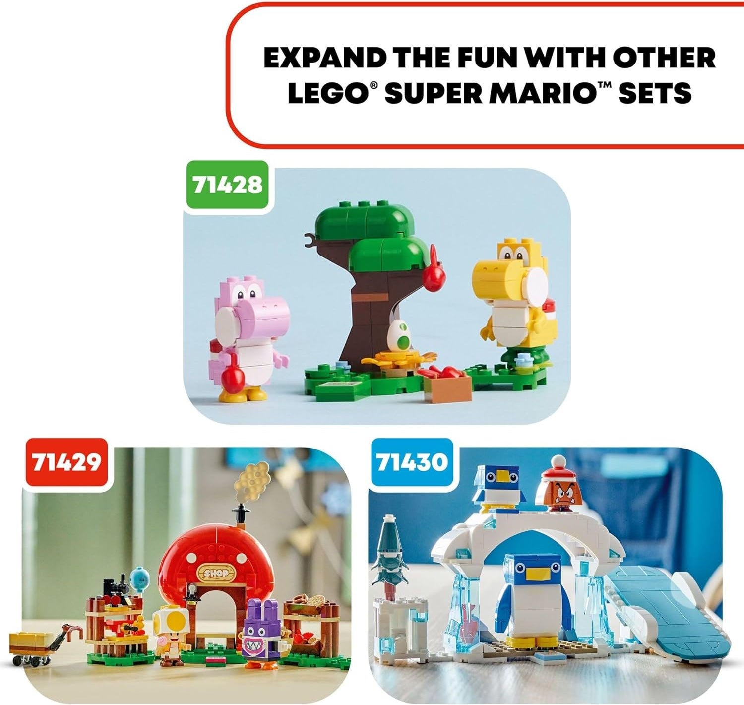 LEGO 71429 Super Mario Nabbit at Toad’s Shop Expansion Set, Build and Display Super Mario Day Toy for Kids, Video Game Toy Gift Idea for Gamers.