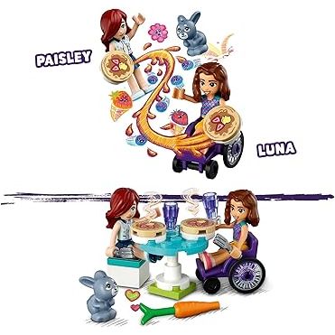 LEGO Friends Pancake Shop 41753 Building Toy Set, Pretend Creative Fun for Boys and Girls Ages 6+, with 2 Mini-Dolls and Accessories, Inspire Imaginative Role Play