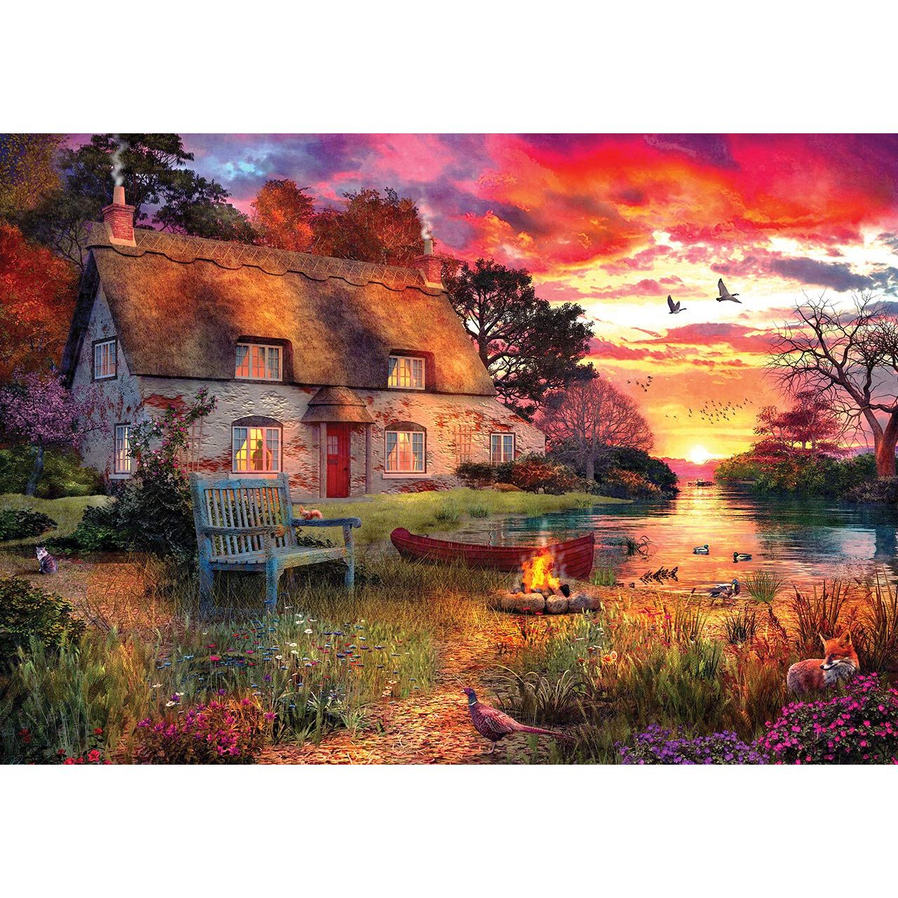 KS Games Sunset Cottage Puzzle - 4000 Pieces