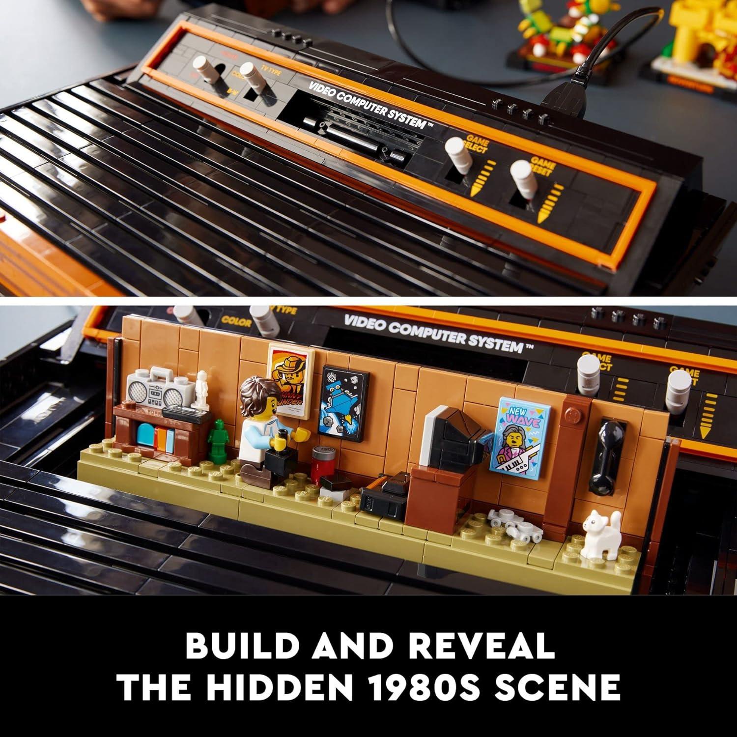 LEGO 10306 Icons Atari 2600 Building Set 10306 - Retro Video Game Console and Gaming Cartridge Replicas, Featuring Minifigure and Joystick, Nostalgic 80s Gift for Gamers and Adults (Retired)