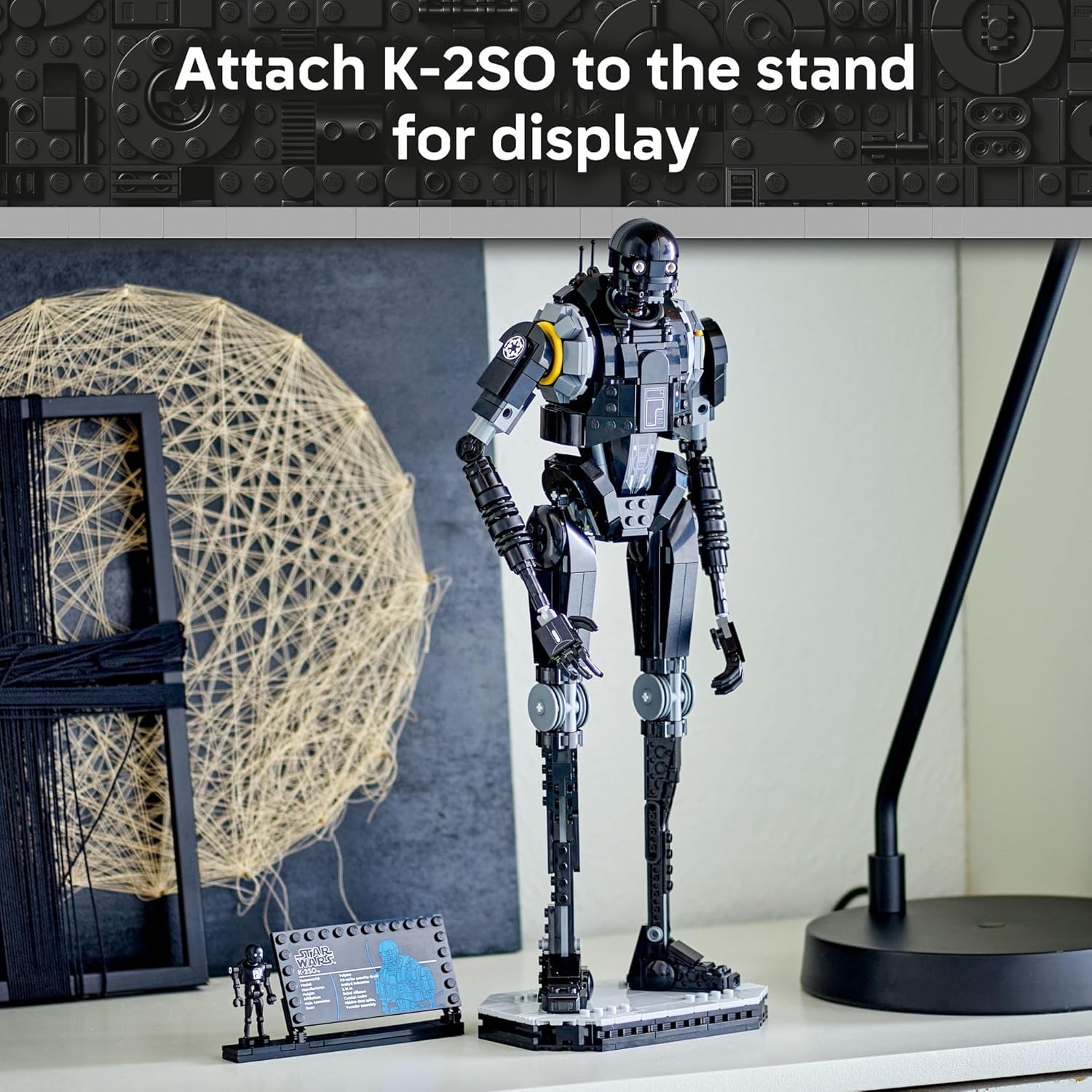 LEGO Star Wars: روبوت الأمن K-2SO من أندور - لعبة بناء للأطفال، للأعمار 10+ - هدية رائعة للأولاد والبنات - نموذج للتركيب وفكرة لتزيين الغرفة لمحبي مغامرات الخيال العلمي - 75434