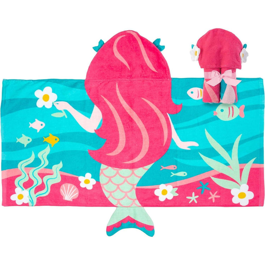 Stephen Joseph girls HOODED TOWEL, 46 X24 US - Mermaid