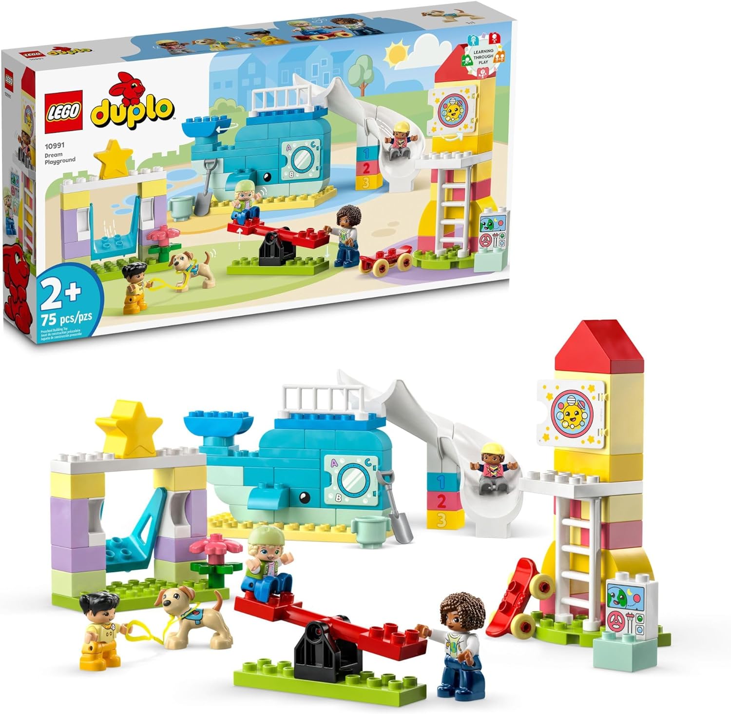 LEGO DUPLO Town Dream Playground 10991 Building Toy Set for Toddlers