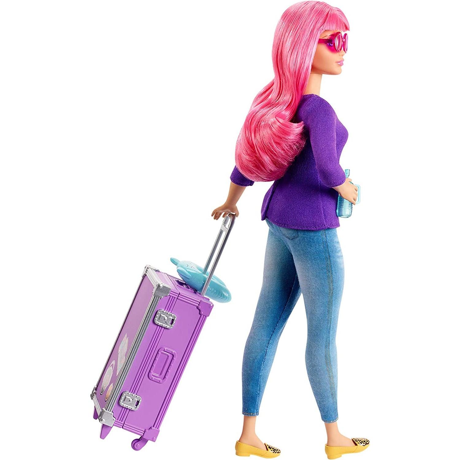 Barbie Dreamhouse Adventures Doll & Accessories, Travel Set with Daisy Doll, Kitten, Working Suitcase & 9 Pieces - BumbleToys - 2-4 Years, 3+ years, 4+ Years, 5-7 Years, Barbie, Dolls, Fashion Dolls & Accessories, Girls