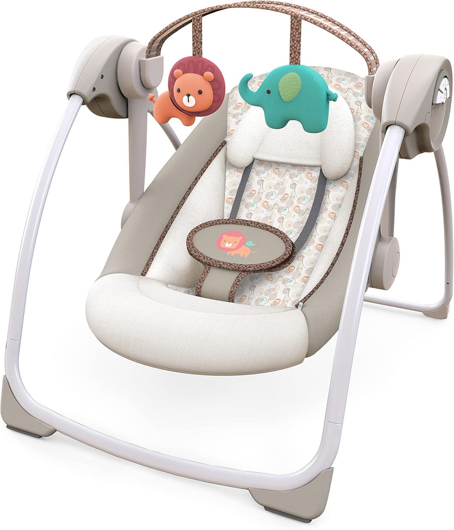 Ingenuity Comfort & Harmony Cozy Kingdom Portable Swing