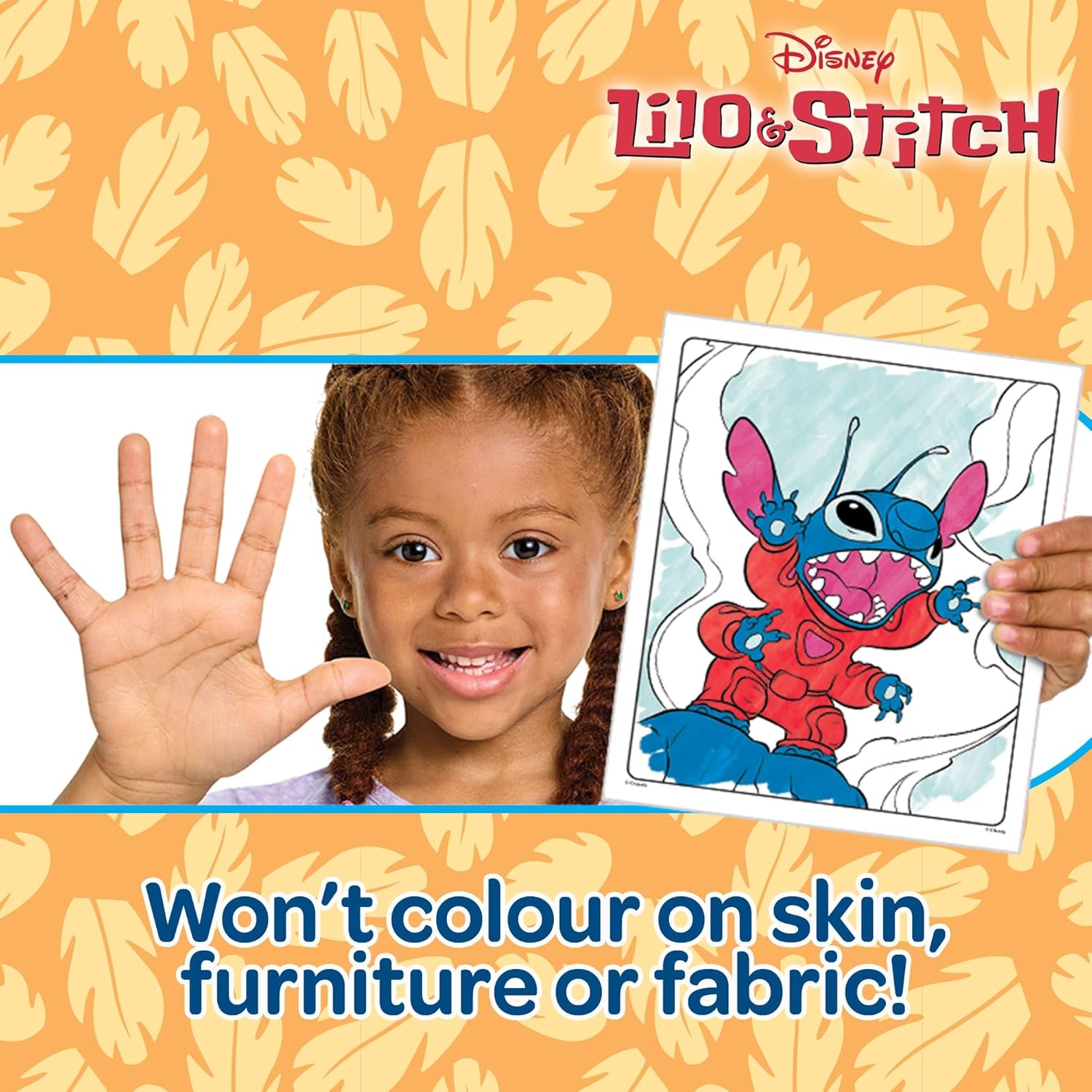 Crayola Color Wonder, Coloring Kit with 18 Colouring Pages and 4 Stain Resistant Felt-Tip Pens, Lilo & Stitch Theme