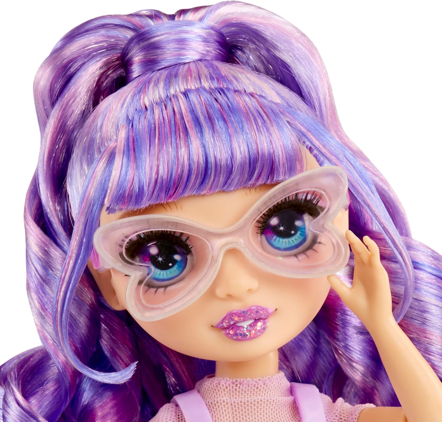 RAINBOW HIGH Creative Crystals Purple - 28 cm Purple Mannequin Doll with Crystal Accessory Kit, Ring for You, Resin Game, Gift for 8+ Years, Non-Edible