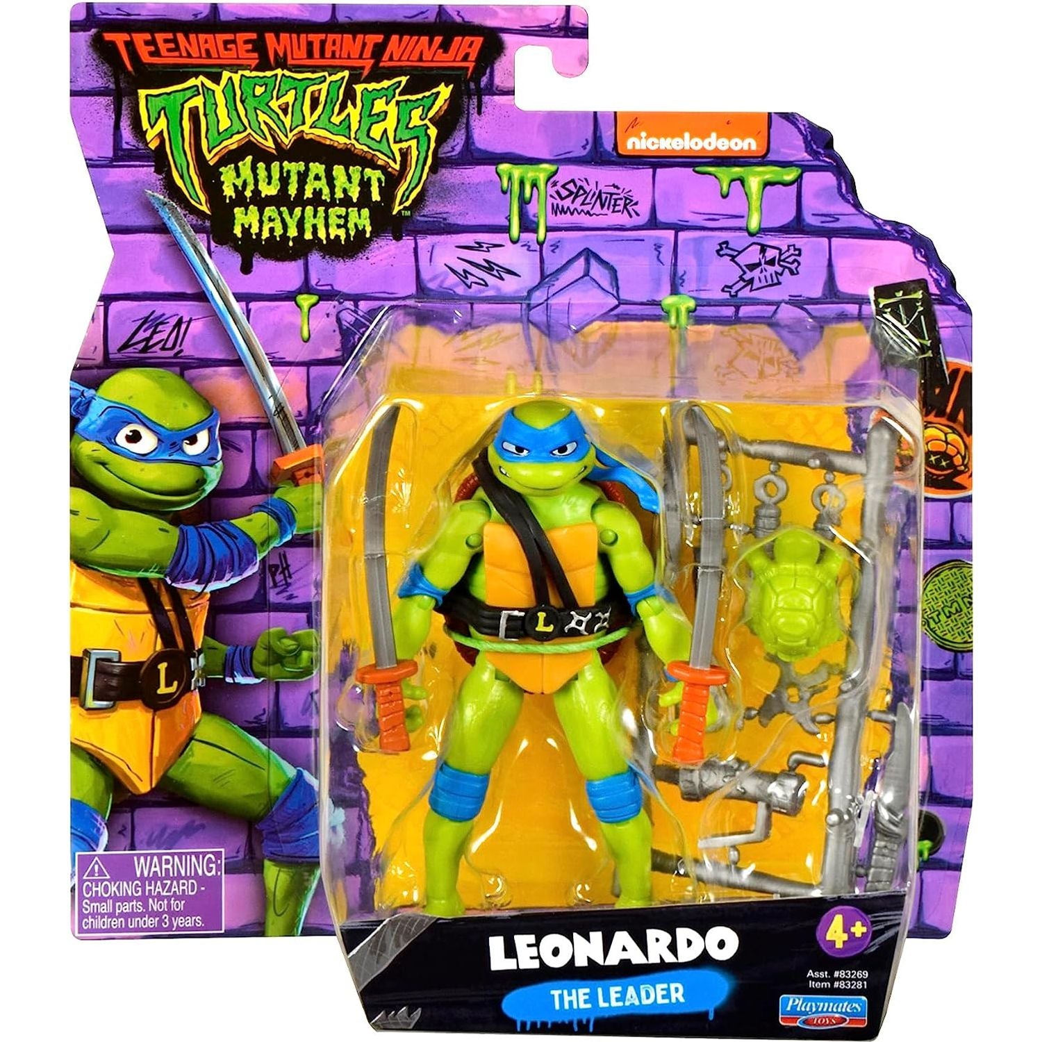 Teenage Mutant Ninja Turtles - Mutant Mayhem 4.5” Leonardo Basic Action Figure