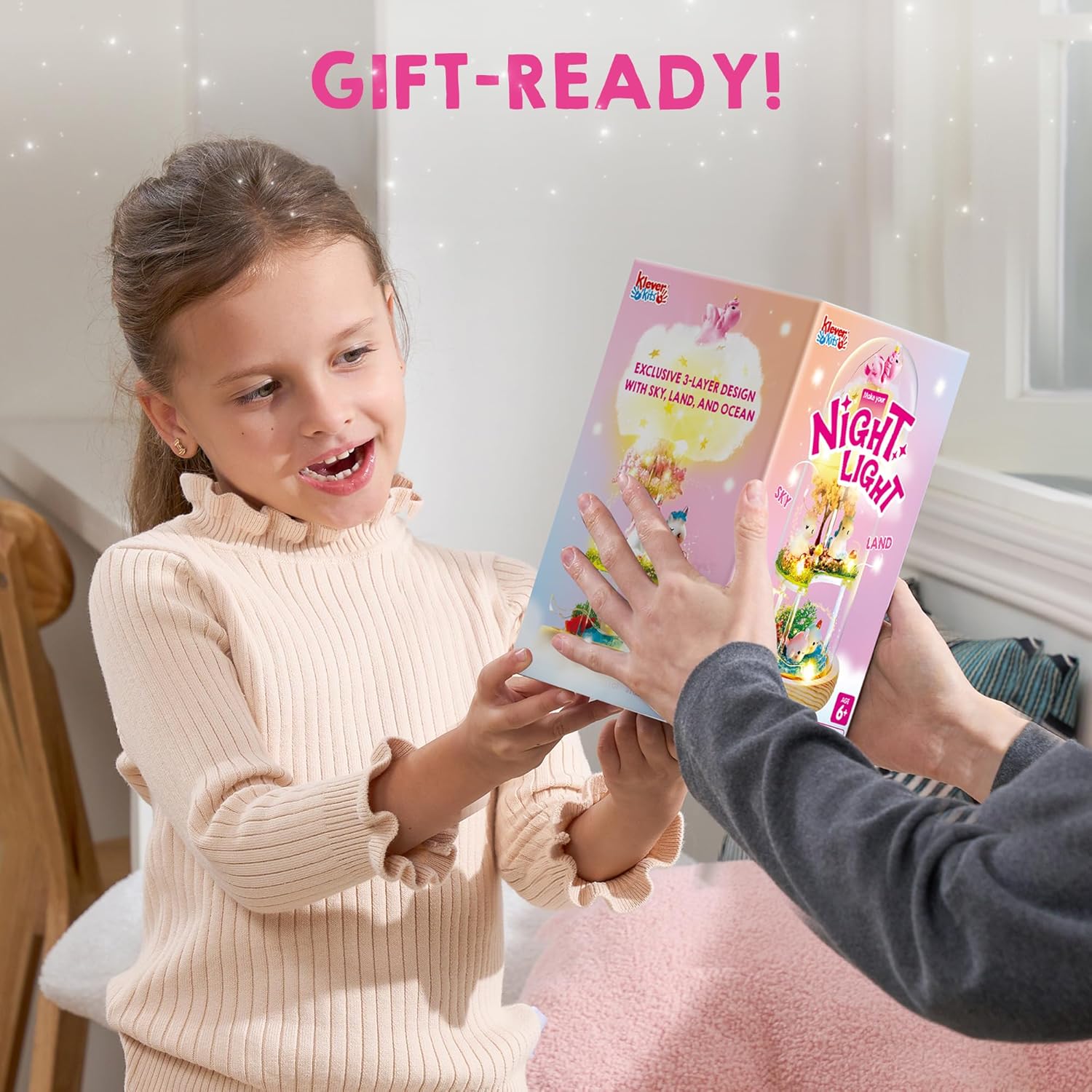Klever Kits Unicorns Terrarium Kit for Kids Make Your Own Unicorn Night Light Art and Crafts for Kids