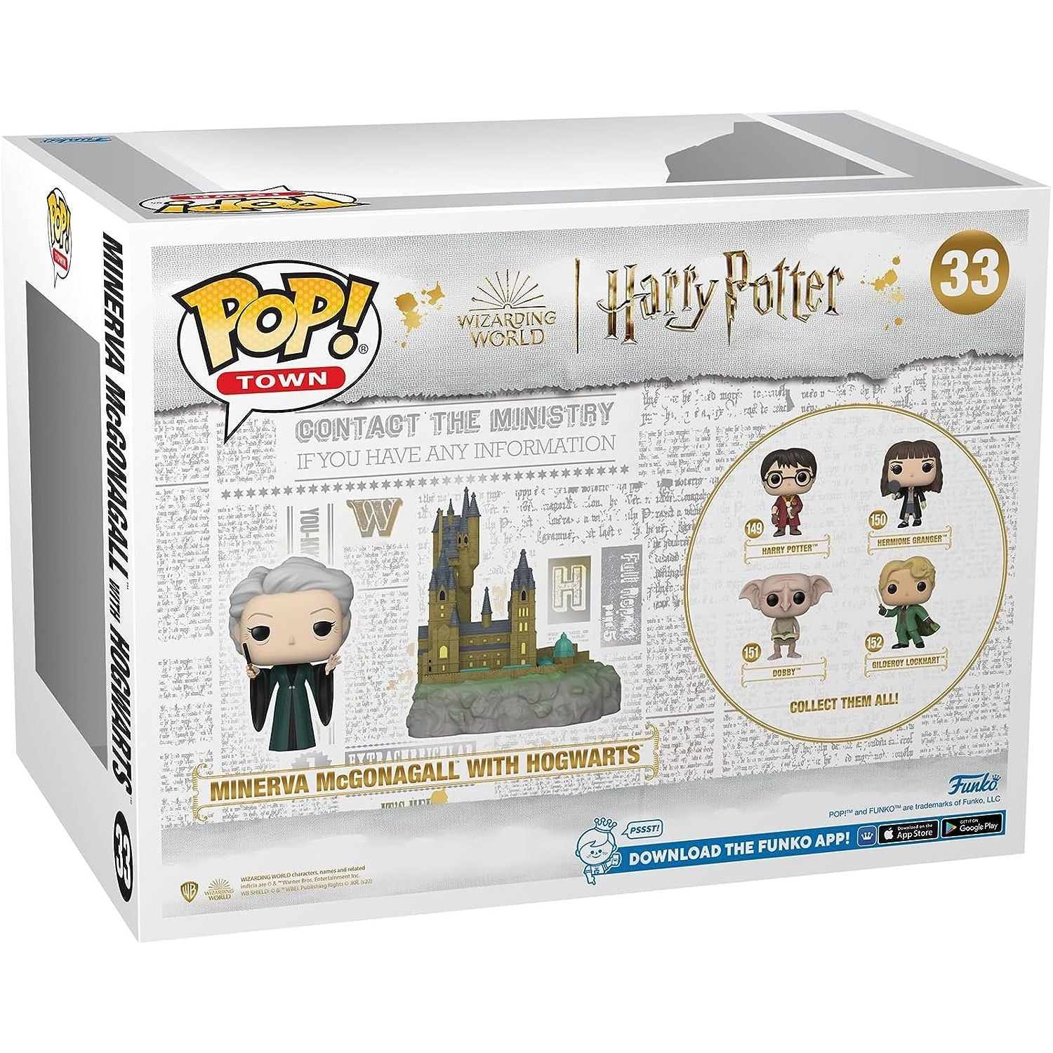 Funko Pop! Deluxe Town Harry Potter Chamber of Secrets 20th Anniversary - Minerva with Hogwarts