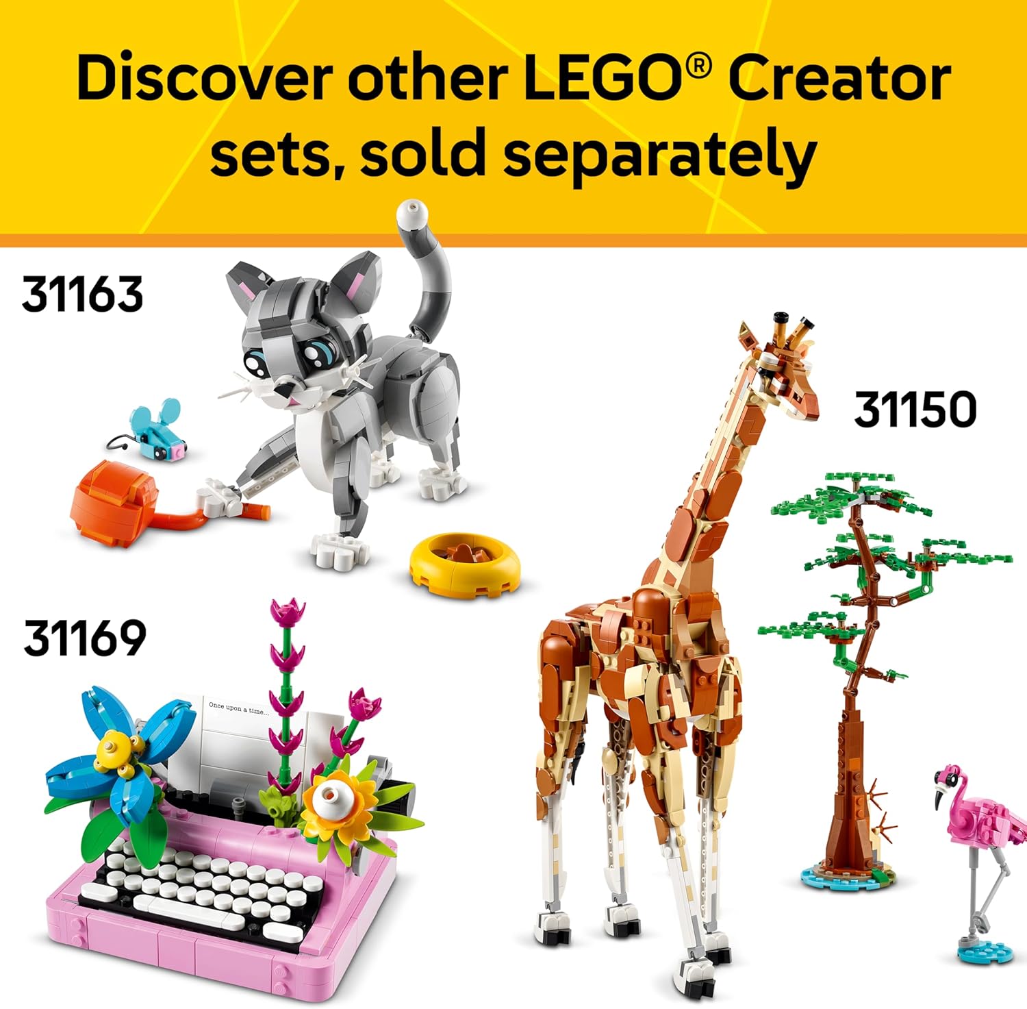 LEGO  31165 Creator 3 in 1 Wild Animals Panda Family - Building Toy with 3 Building Options, Panda, Penguin, or Orca - Animal Figures for Kids, Girls and Boys, Ages 8+ - Gift Idea for Birthdays