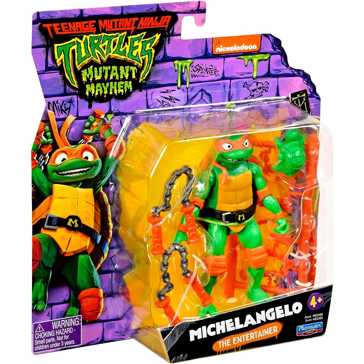 Teenage Mutant Ninja Turtles - Mutant Mayhem 4.25” Michelangelo Basic Action Figure