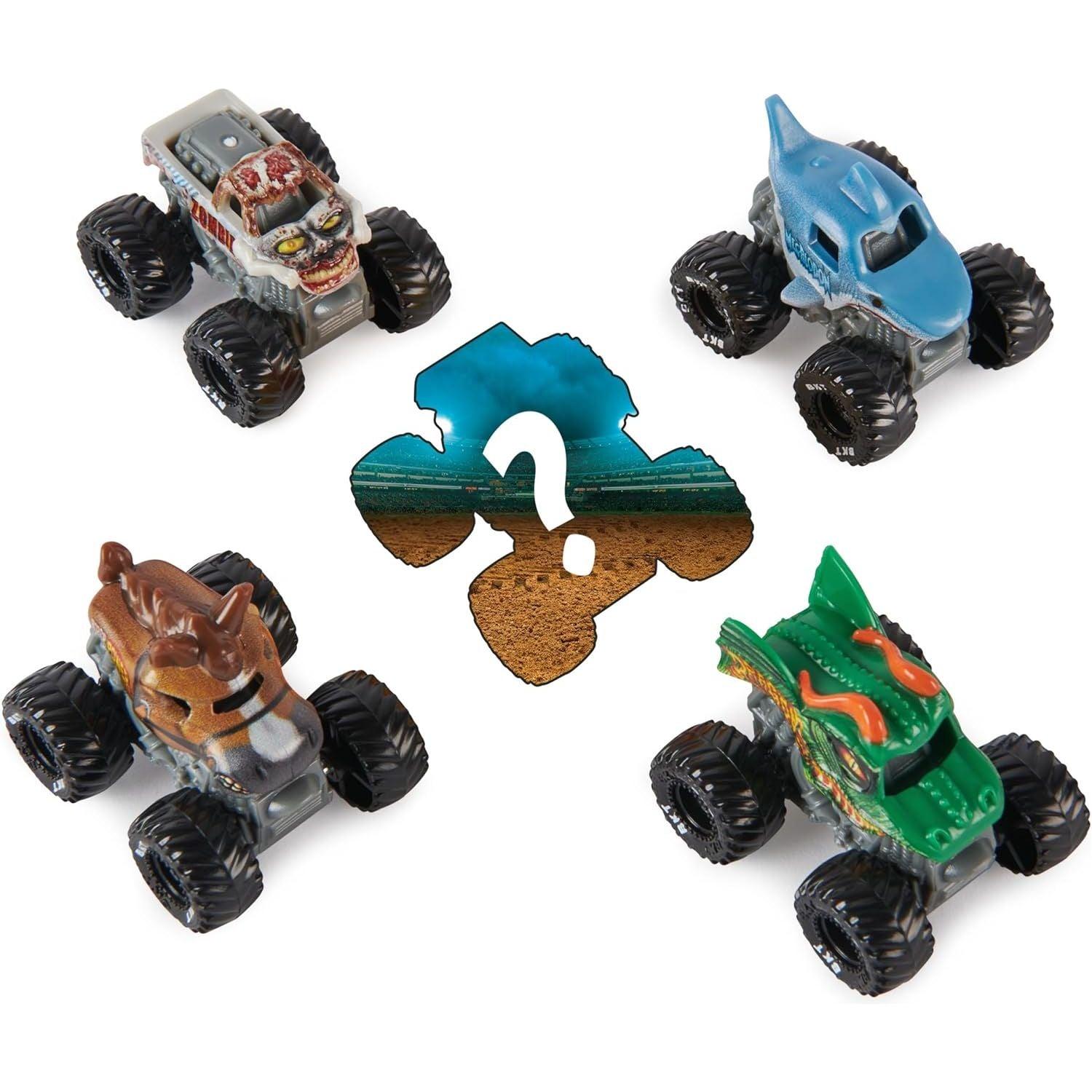 SPIN MASTER MONSTER JAM MINI 5 TRUCKS PACK WITH MYSTERY TRUCK BumbleToys spin-master-monster-jam-mini-5-trucks-pack-with-mystery-truck-bumbletoys