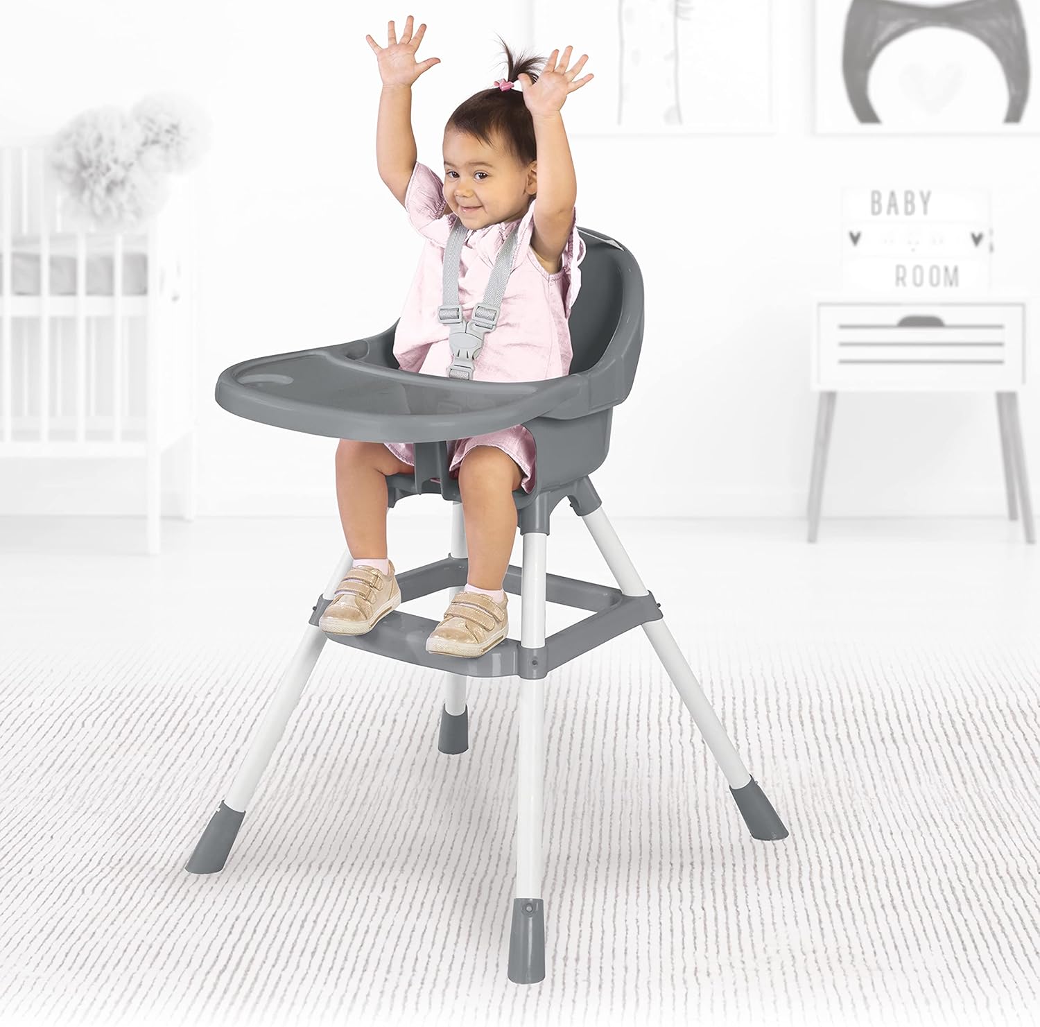 Dolu High Chair Grey