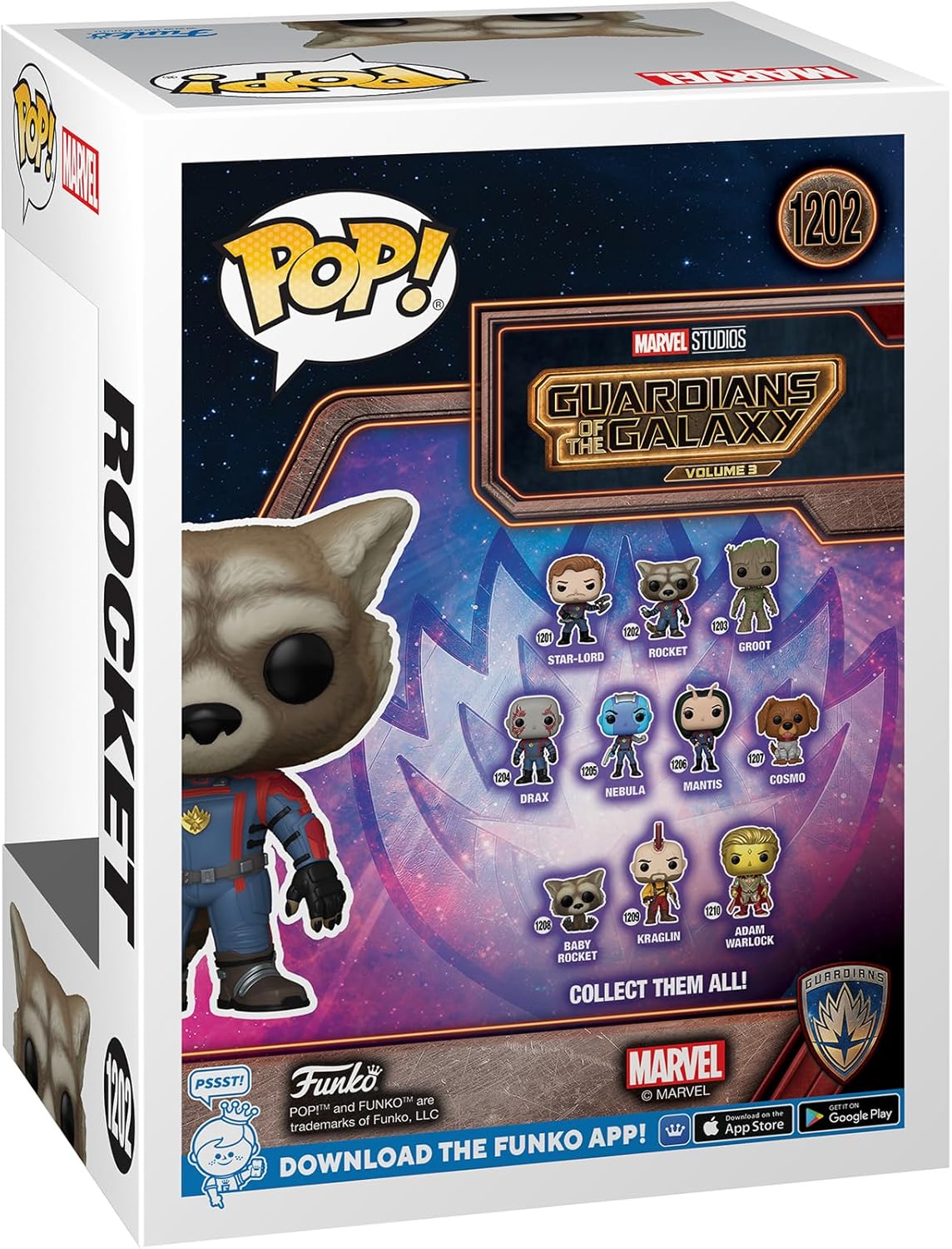 Funko Pop! أفلام: حراس المجرة الجزء الثالث - روكيت