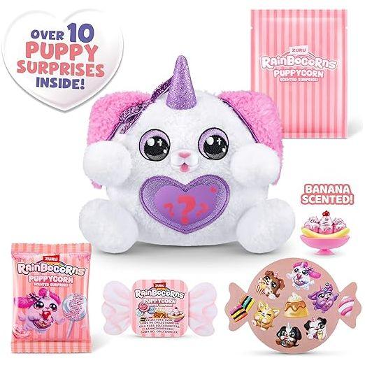 Rainbocorns Puppycorn Poodle Scent Surprise - Surprise Unboxing Soft Toy, Scented Puppy Plush for Girls by ZURU