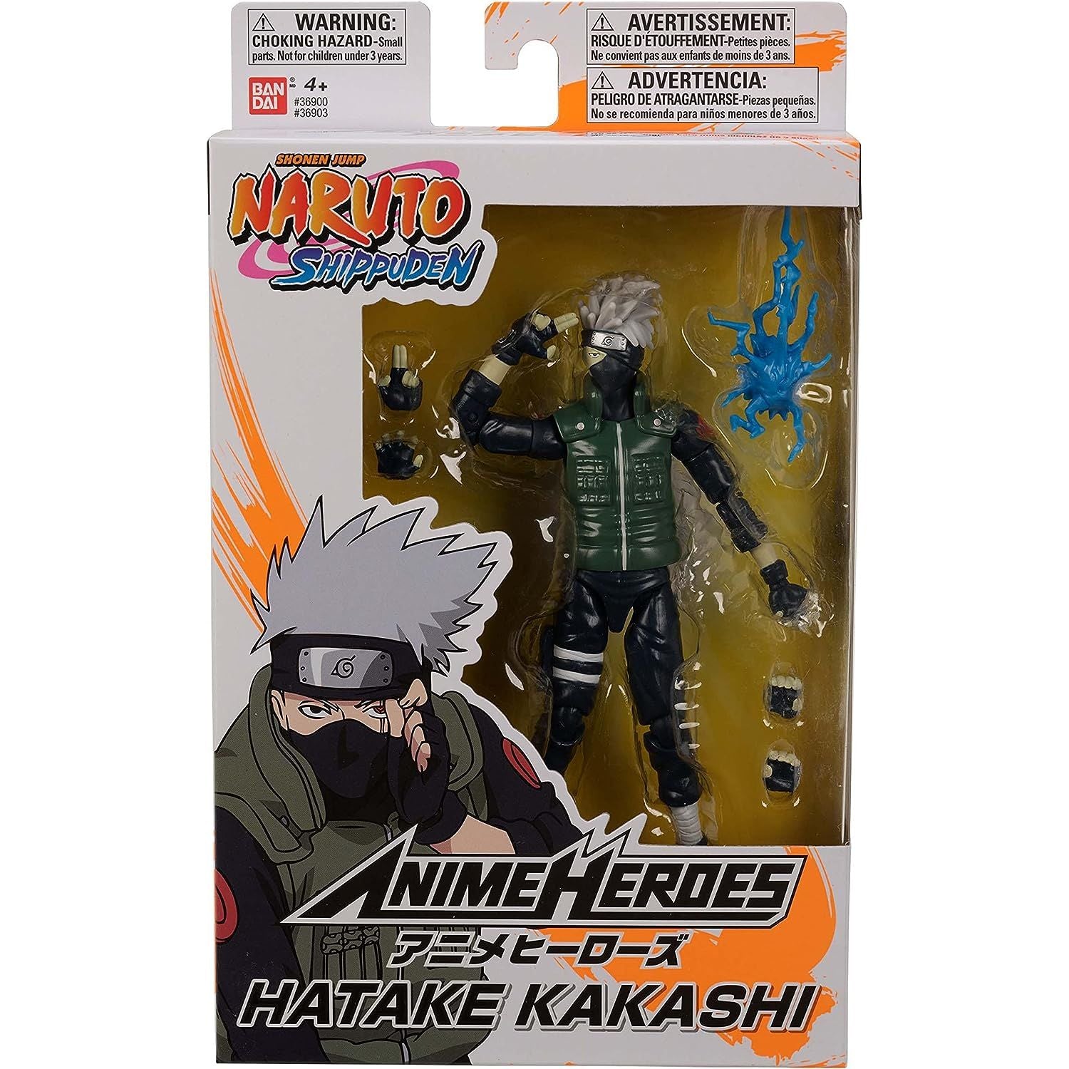ANIME HEROES Naruto Hatake Kakashi Action Figure, Naruto Wave