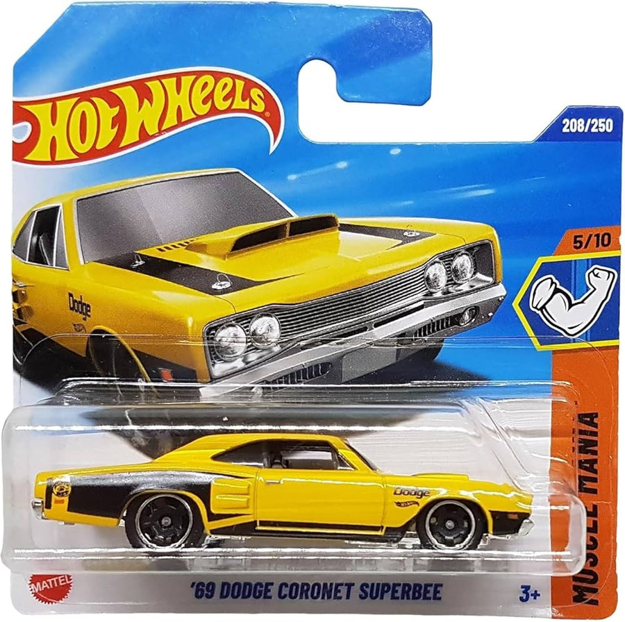 Hot Wheels Die Cast 1:64 Muscle Mania - '69 Dodge Coronet Superbee