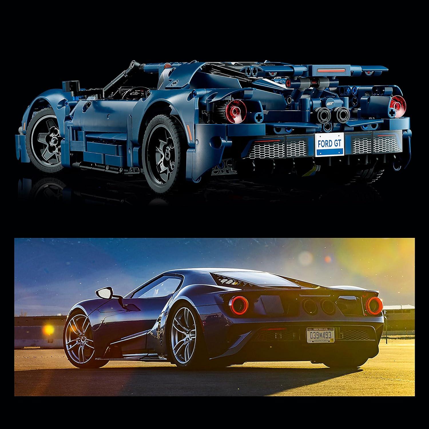 LEGO 42154 Technic Ford GT Car Model Kit for Adults to Build, Collectible Set, 1:12 Scale Supercar with Authentic Features, Gift Idea That Fuels Creativity and Imagination