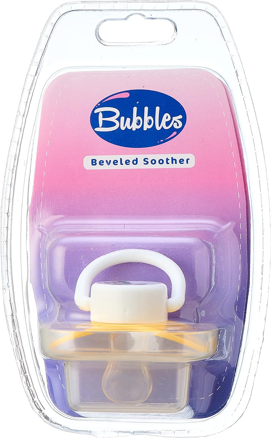 Bubbles Tatinah, Beveled Pacifier Without Chain for Newborn - Yellow