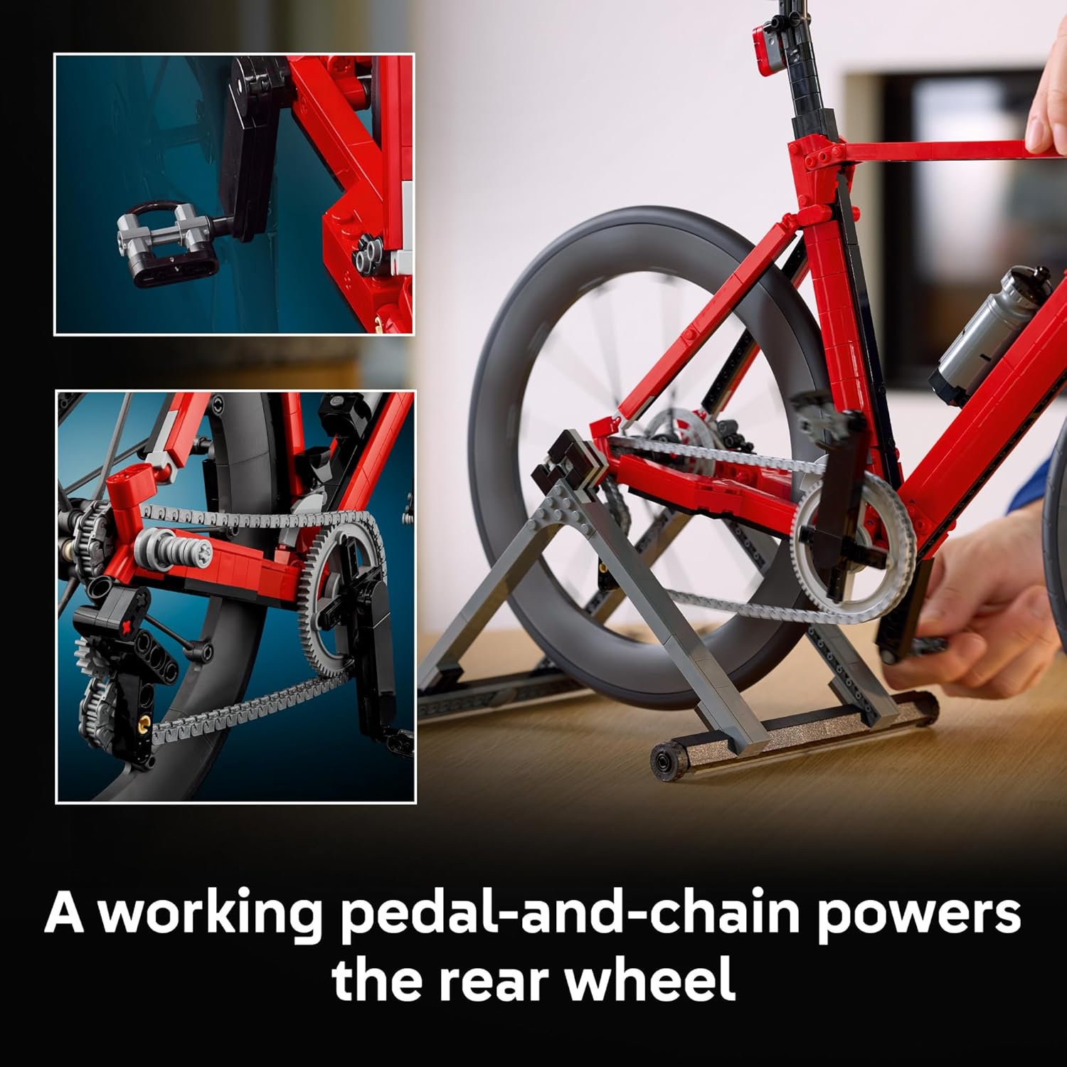 LEGO Icons Road Bike - Building Set for Adults, Ages 18+ - Racing Bike Home Office or Desk Decor - with Realistic Details - Gift for Men & Women - 11380