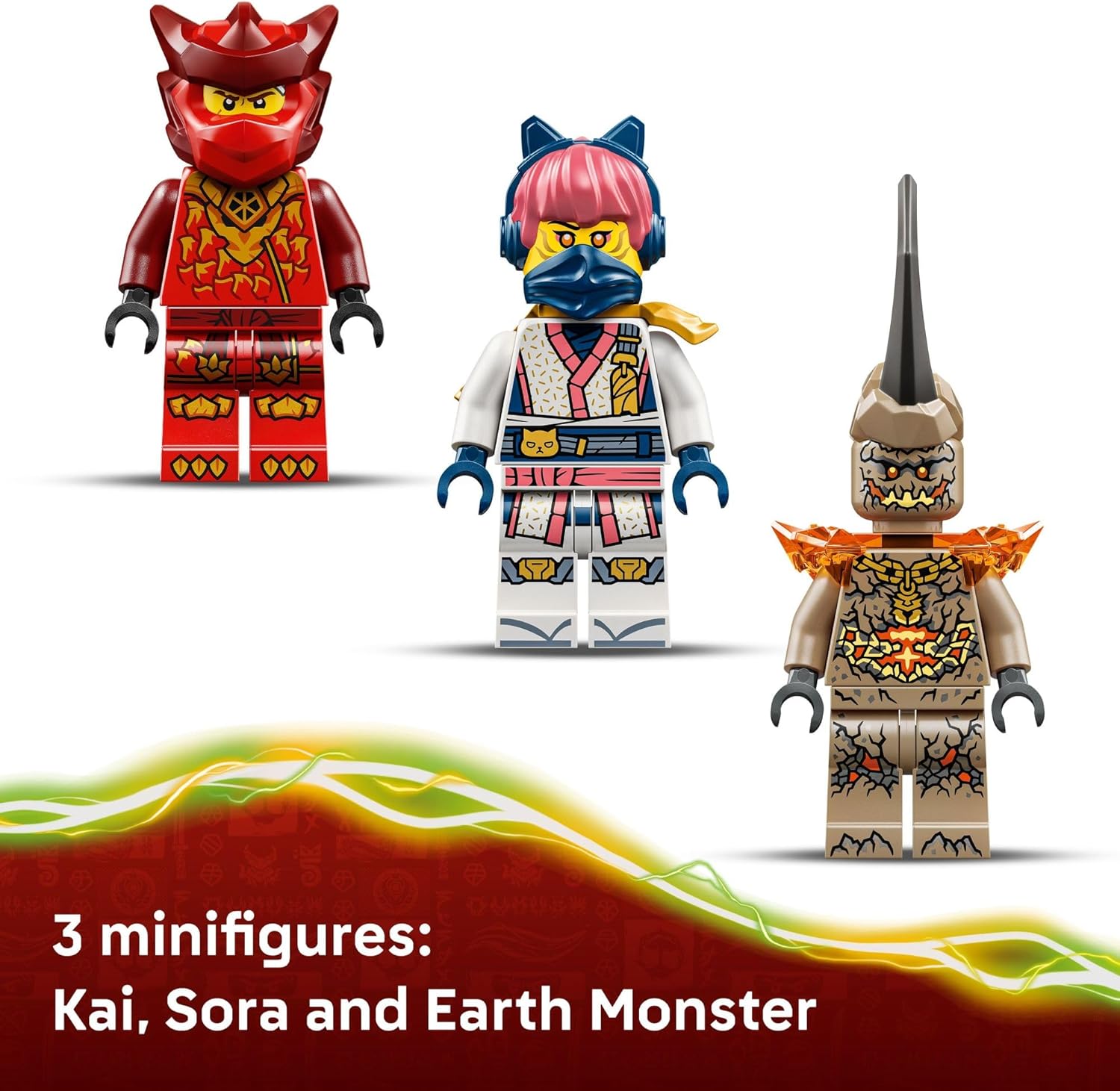 LEGO NINJAGO Kai’s Dragon Mech Battle Pack Building Toy for Boys, Girls, & Kids, Ages 6+ - Poseable Dragon Figure & 3 Character Minifigures for Pretend Play - Gift Idea for Birthdays - 71851