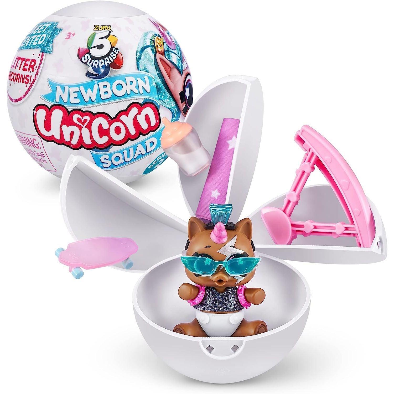5 Surprise Unicorn Squad Series 5 - Newborn Unicorn Squad Sold By Piece - BumbleToys - 5-7 Years, 8-13 Years, Girls, Miniature Dolls & Accessories, OXE, Pre-Order