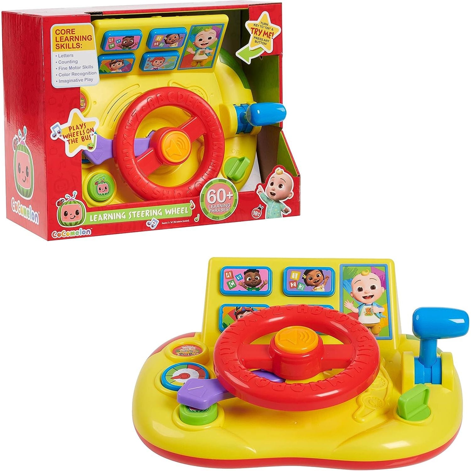 CoComelon Learning Steering Wheel, Learning & Education, Officially Li ...