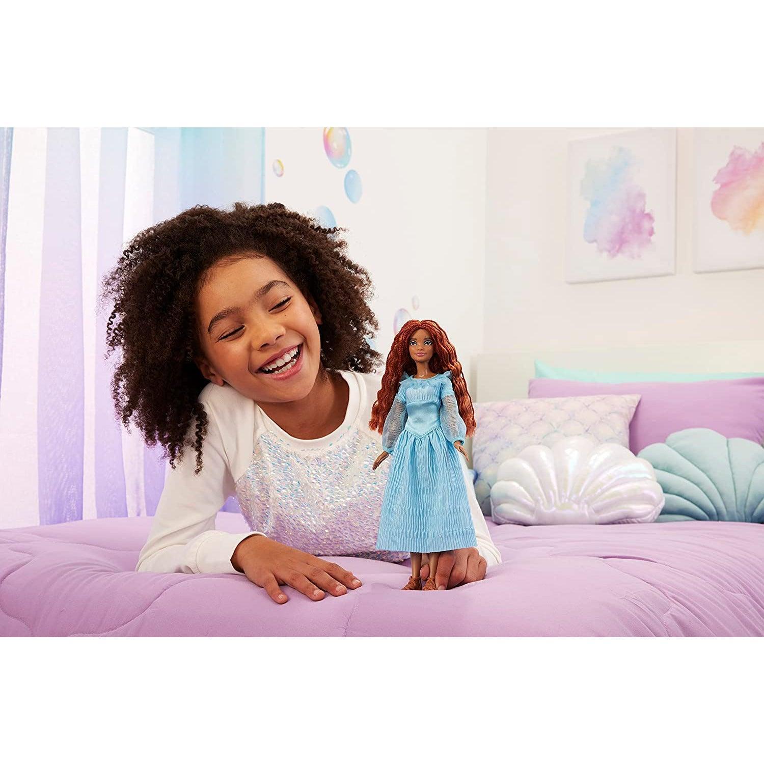 Disney the Little Mermaid Ariel Fashion Doll on Land In Signature Blue Dress - BumbleToys - 5-7 Years, Boys, Disney Princess, dup-review-publication, Fashion Dolls & Accessories, Girls, Mattel, Pre-Order