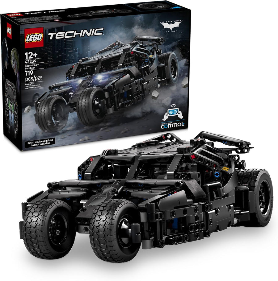 LEGO Technic Batmobile Tumbler| Building Toys for Boys & Girls, Ages 12+, The Dark Knight Batmobile Set, Display as Bedroom Decor, 719 pieces - 42239