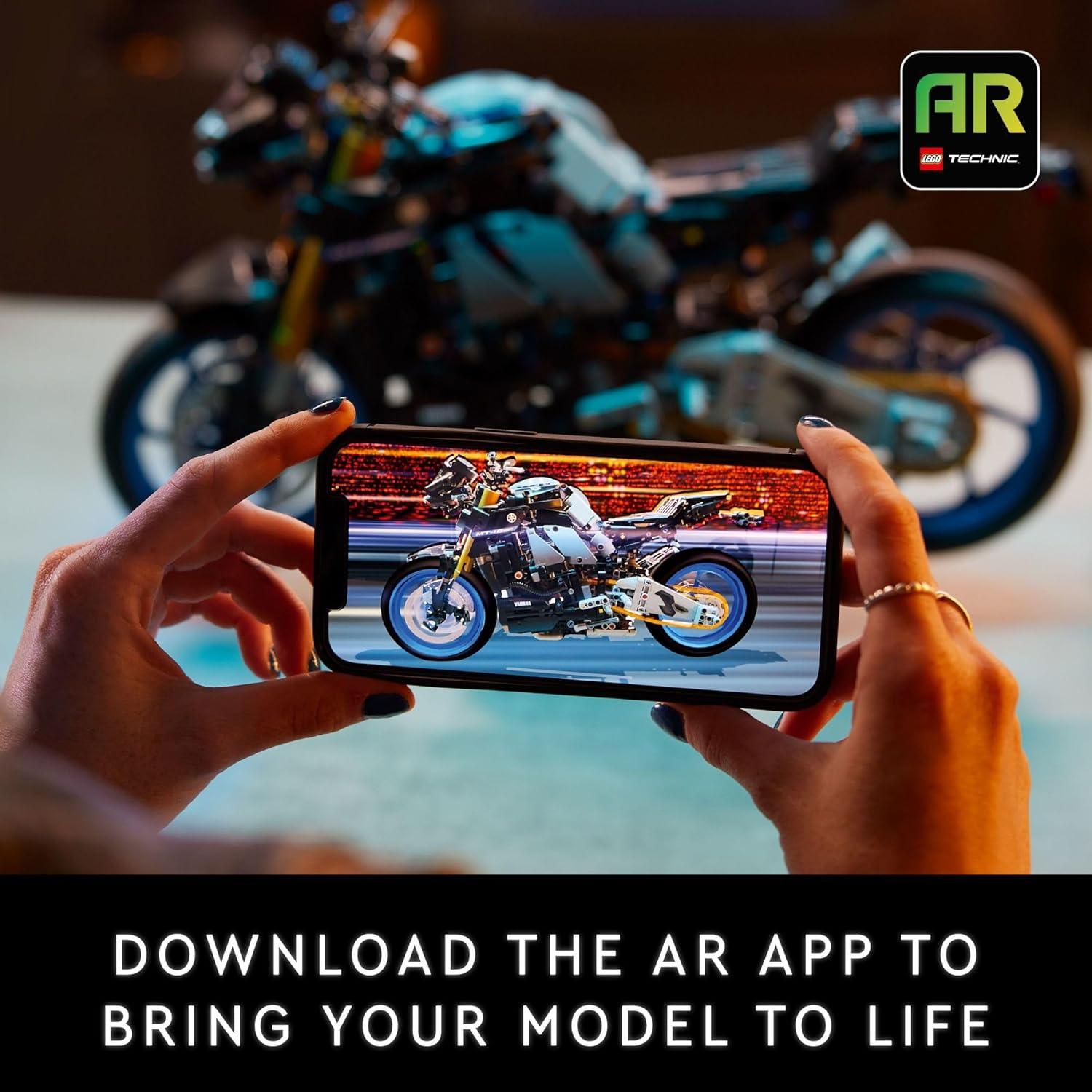 LEGO Technic Yamaha MT-10 SP 42159 Advanced Building Set for Adults, This Iconic Motorcycle Model for Build and Display Makes a Great Gift for Fans of Yamaha Vehicles or Motorcycle Collectibles