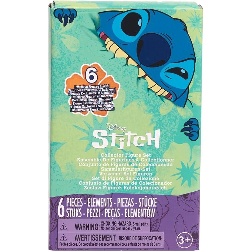 Disney Stitch Feed Me 6-piece Collectible Figure Set, Premium Collector Package, Kids Toys for Ages 3 Up
