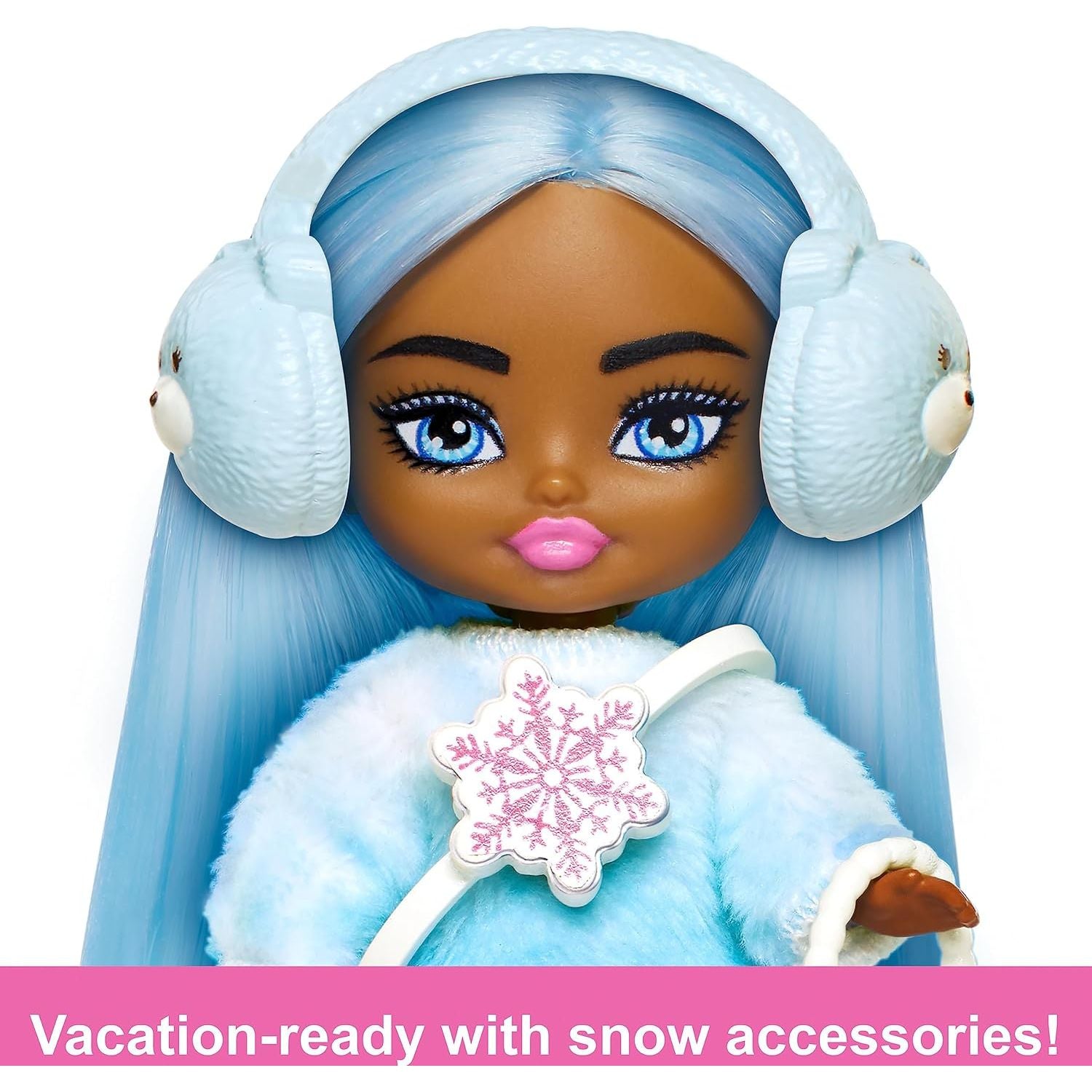Barbie Extra Mini Minis Travel Doll with Winter Fashion and Accessories, Barbie Extra Fly Small Doll